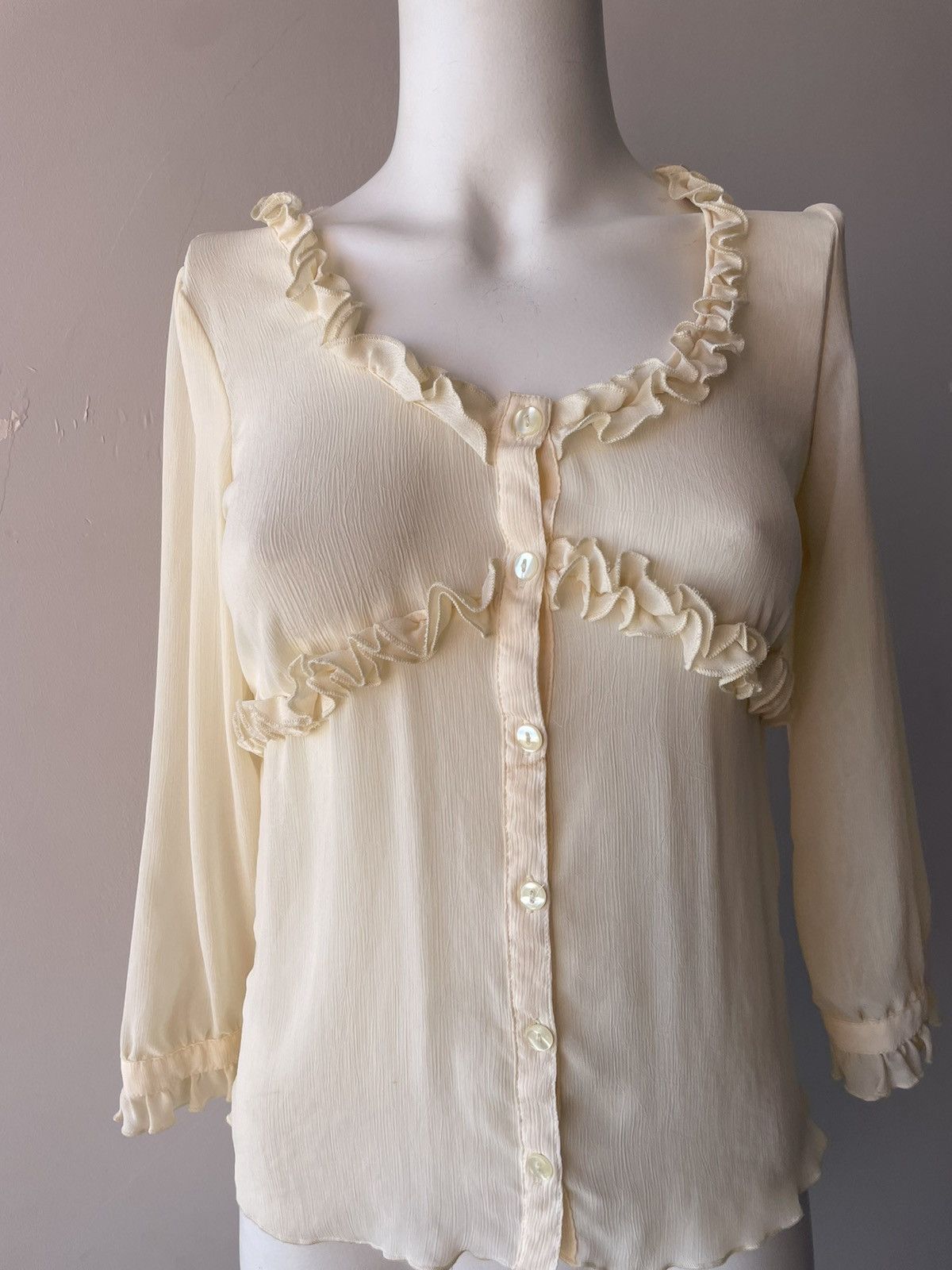 Vintage Italian silk dress Size M / US 6-8 / IT 42-44 - 4 Thumbnail