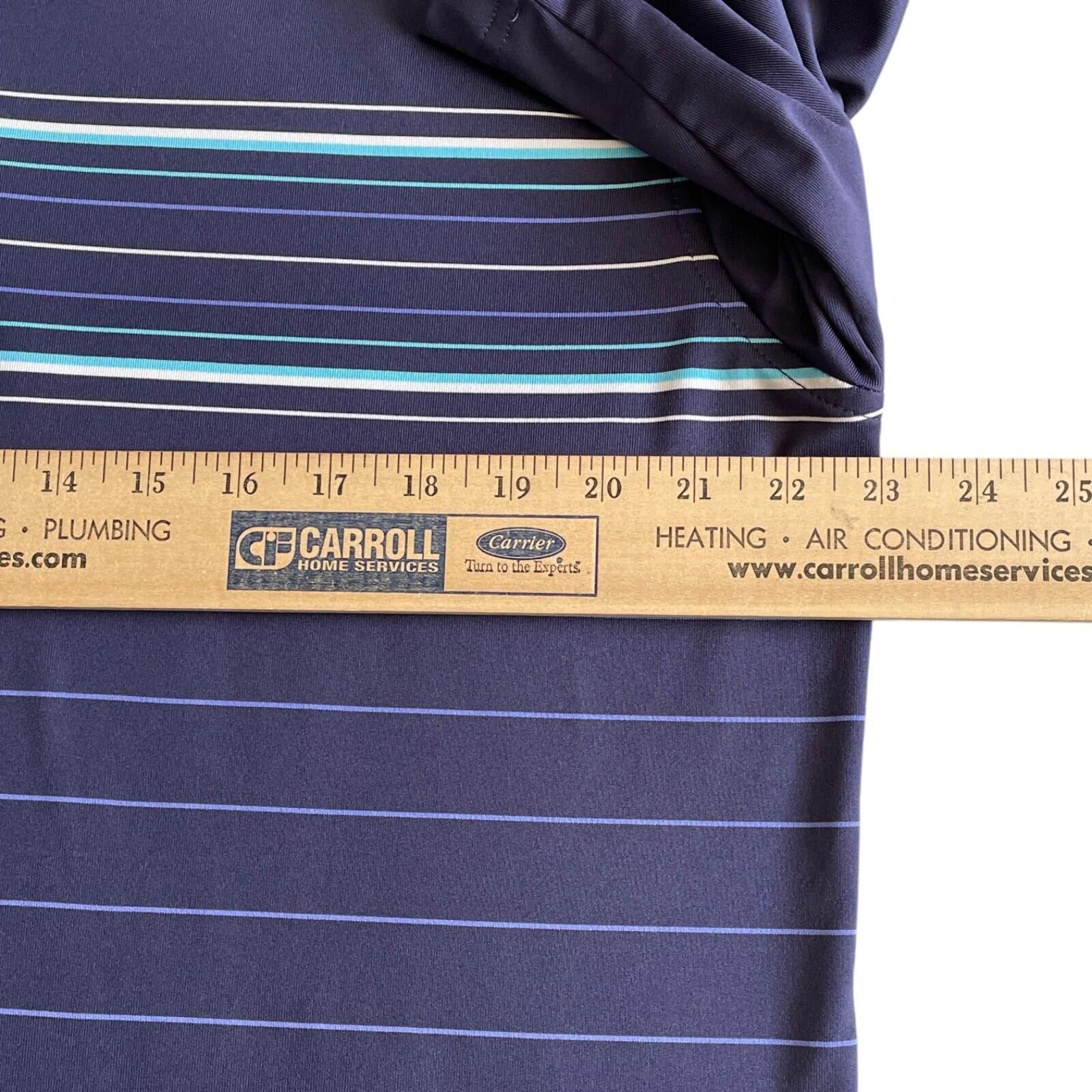 Lone Cypress By Pebble Beach Pebble Beach Golf Polo Mens L Blue Striped Shirt CLEAN! Size US L / EU 52-54 / 3 - 6 Thumbnail