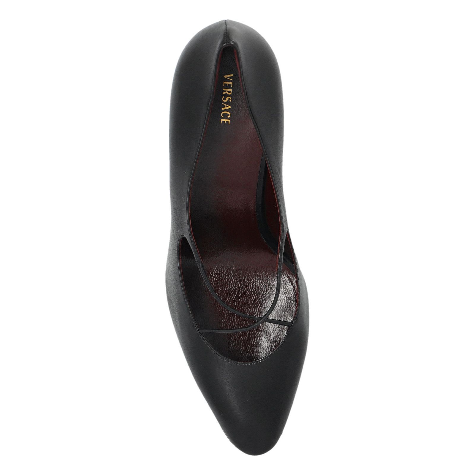 Versace VERSACE Giulietta Black Leather Heel Pumps New & Authentic ( Size US 8 / IT 38 - 5 Thumbnail