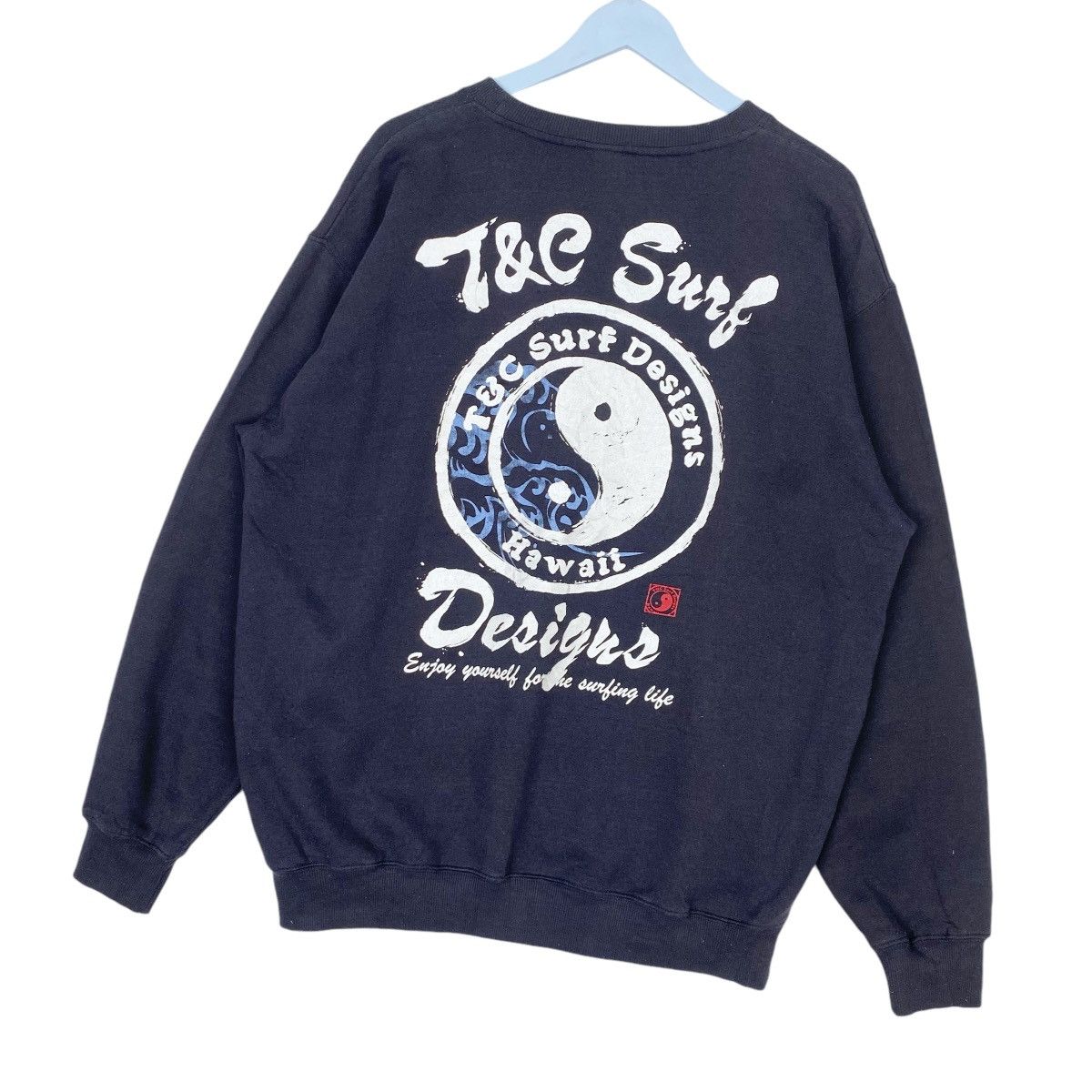 Designer × Vintage T & C Surf Design Hawaii Sweatshirt Crewneck Pullover Jumper Size US XL / EU 56 / 4 - 3 Thumbnail