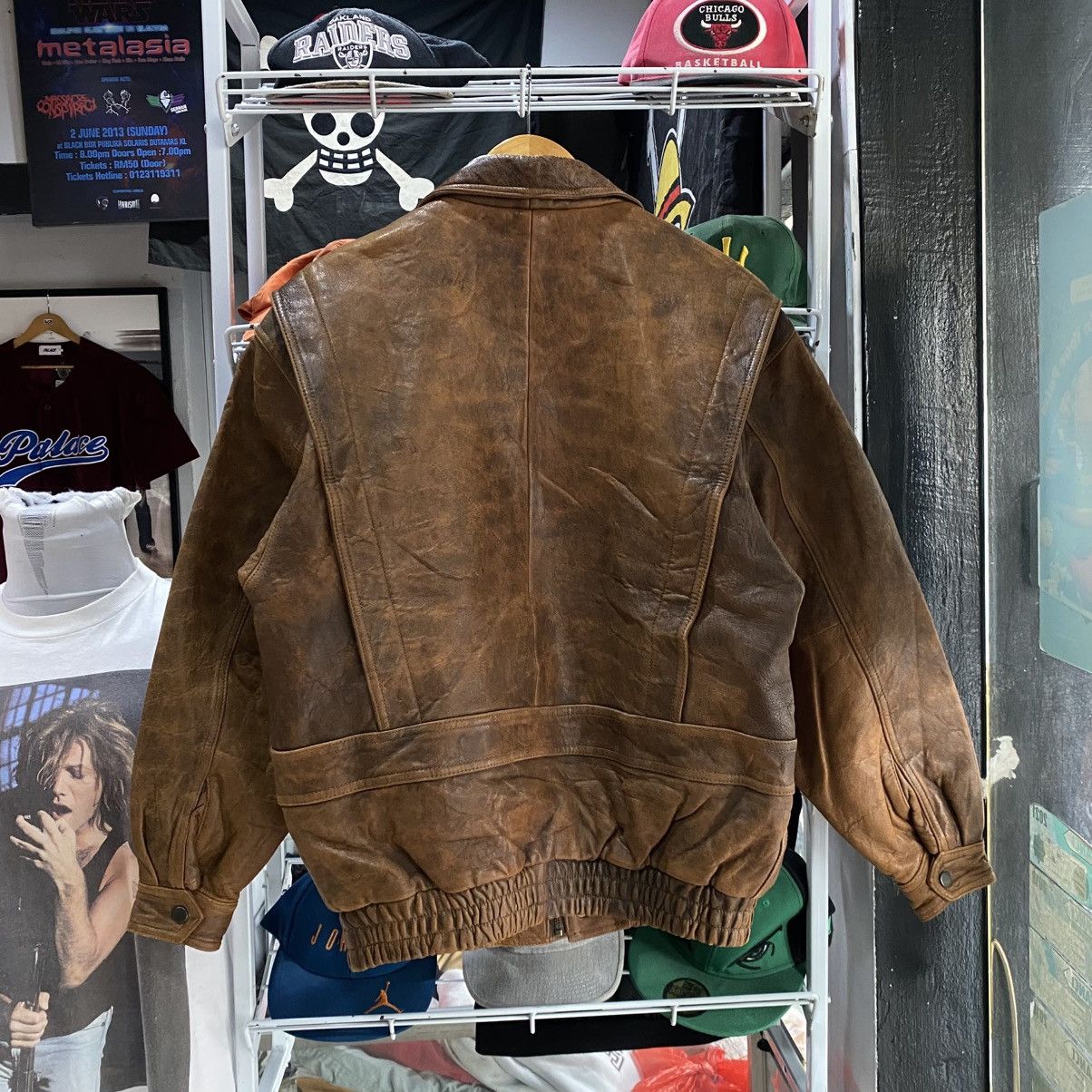 Vintage Vintage Loriti Leather Jacket Size US XL / EU 56 / 4 - 2 Thumbnail