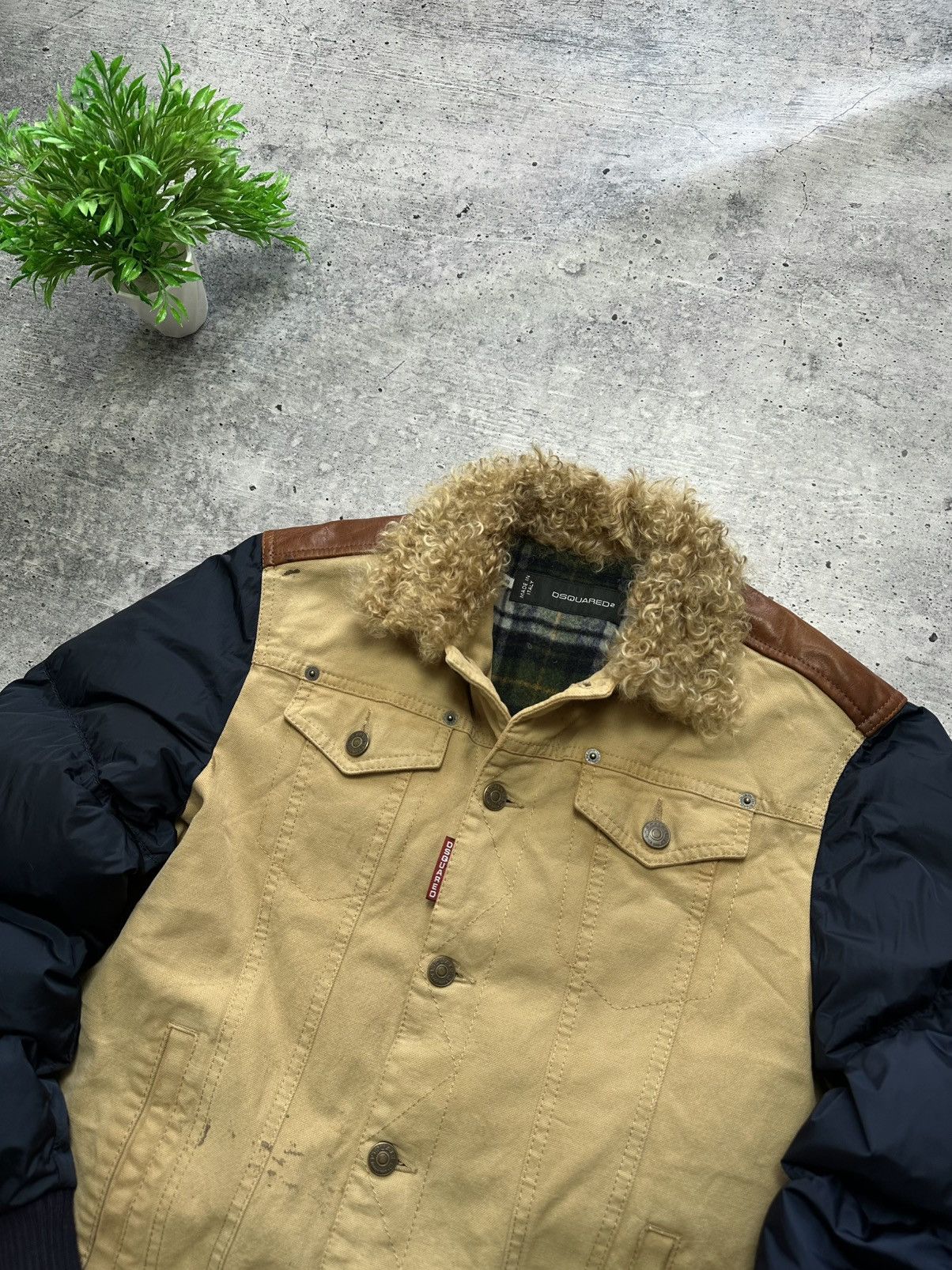 Dsquared2 Dsquared 2 Main Archive Check Colore Wool Down Puffer Jacket Size US M / EU 48-50 / 2 - 4 Thumbnail