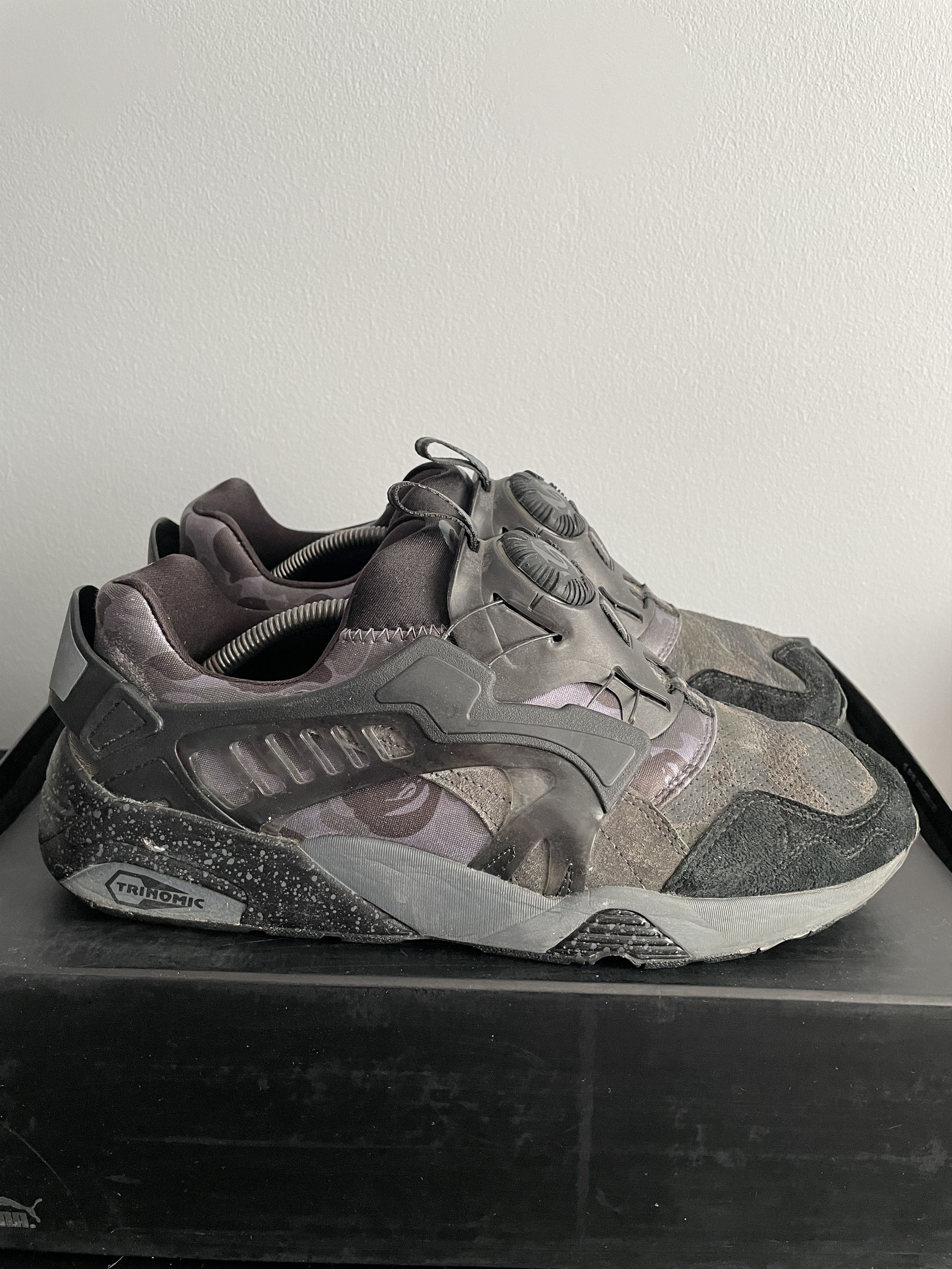 Puma A Bathing Ape x Puma Disc Blaze Puma Black Camo BAPE Size US 10.5 / EU 43-44 - 3 Thumbnail