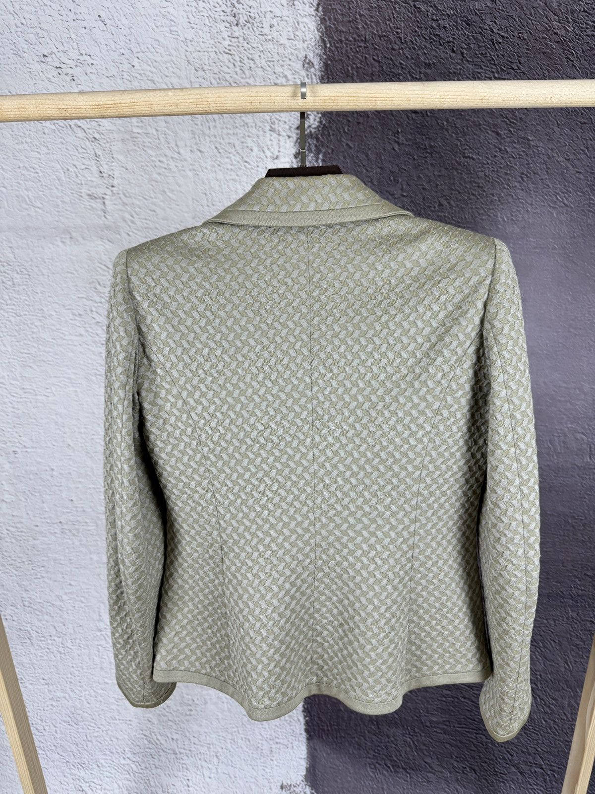 Armani Giorgio Armani 3 Button Blazer Jacket Cotton Silk Stretch Size M / US 6-8 / IT 42-44 - 11 Thumbnail