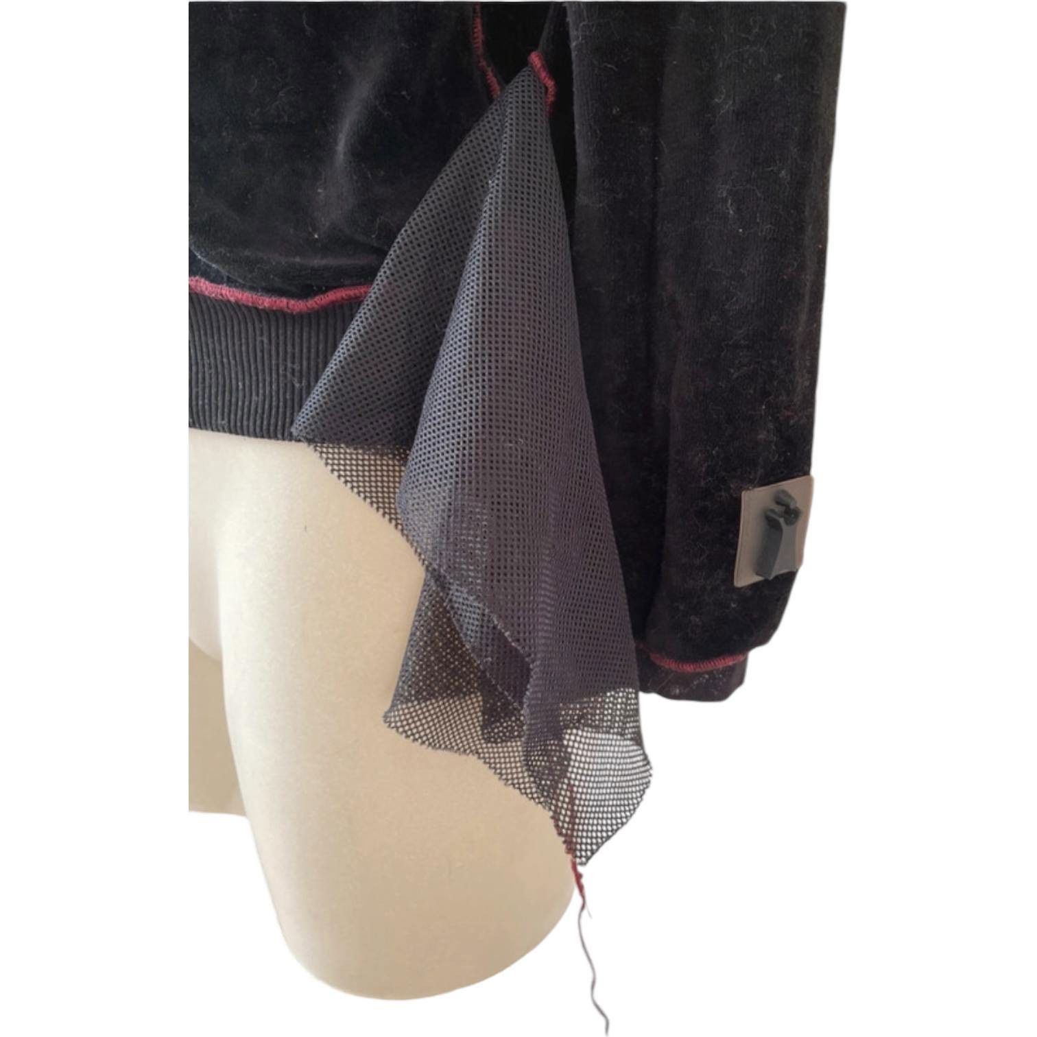 Cop Copine The Cop Copine Wrap Around Velour w/ Mesh Cuffs Size ONE SIZE - 3 Thumbnail
