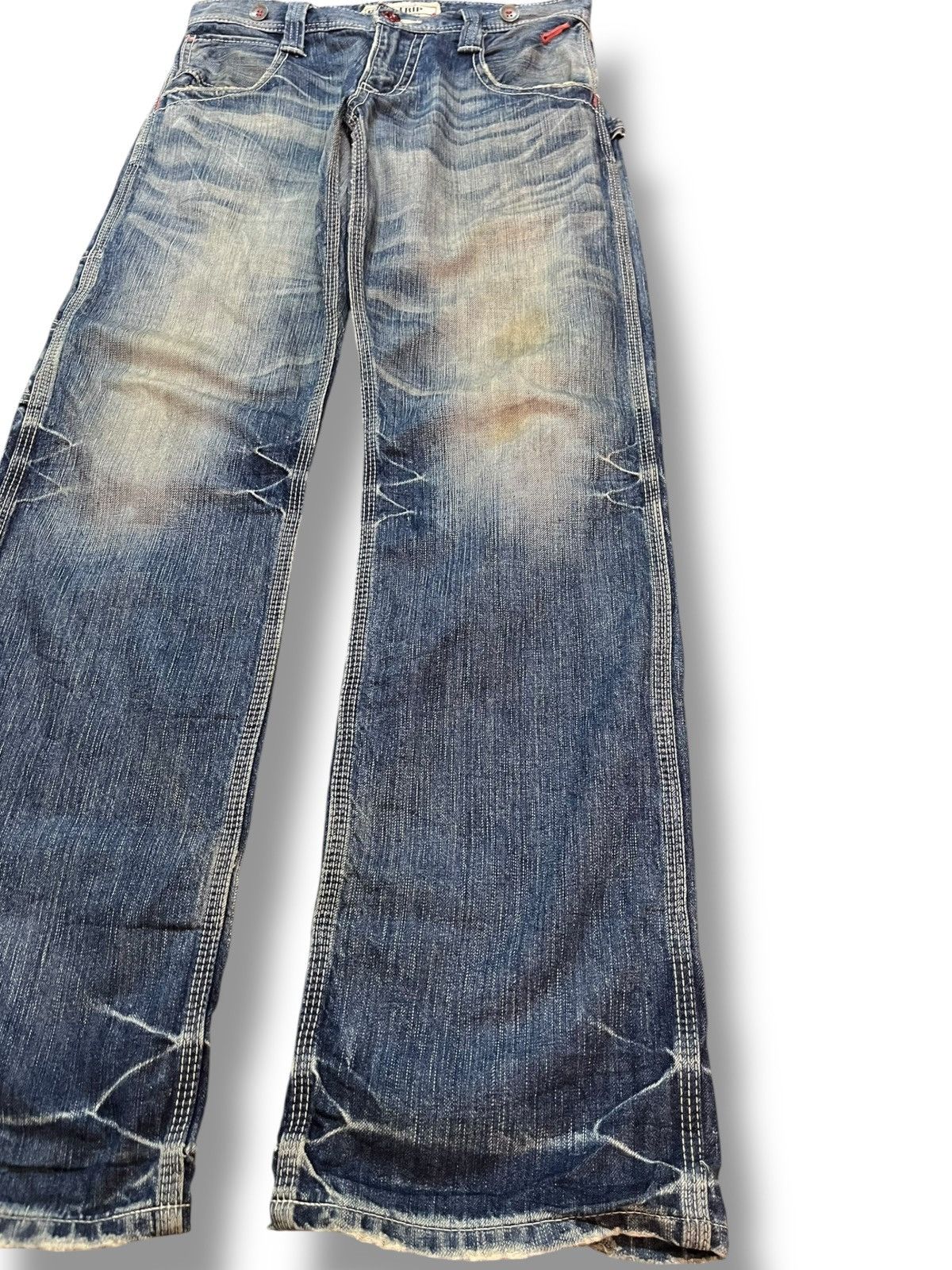 Edwin Vintage Edwin 503 Bluetrip Mudwash Carpenter Buckle Denim Size US 30 / EU 46 - 4 Thumbnail
