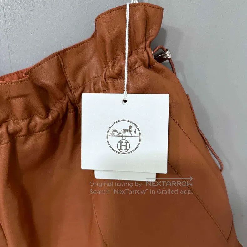 Hermes Hermes Calf Leather Shorts Size 25" / US 0 / IT 36 - 4 Thumbnail