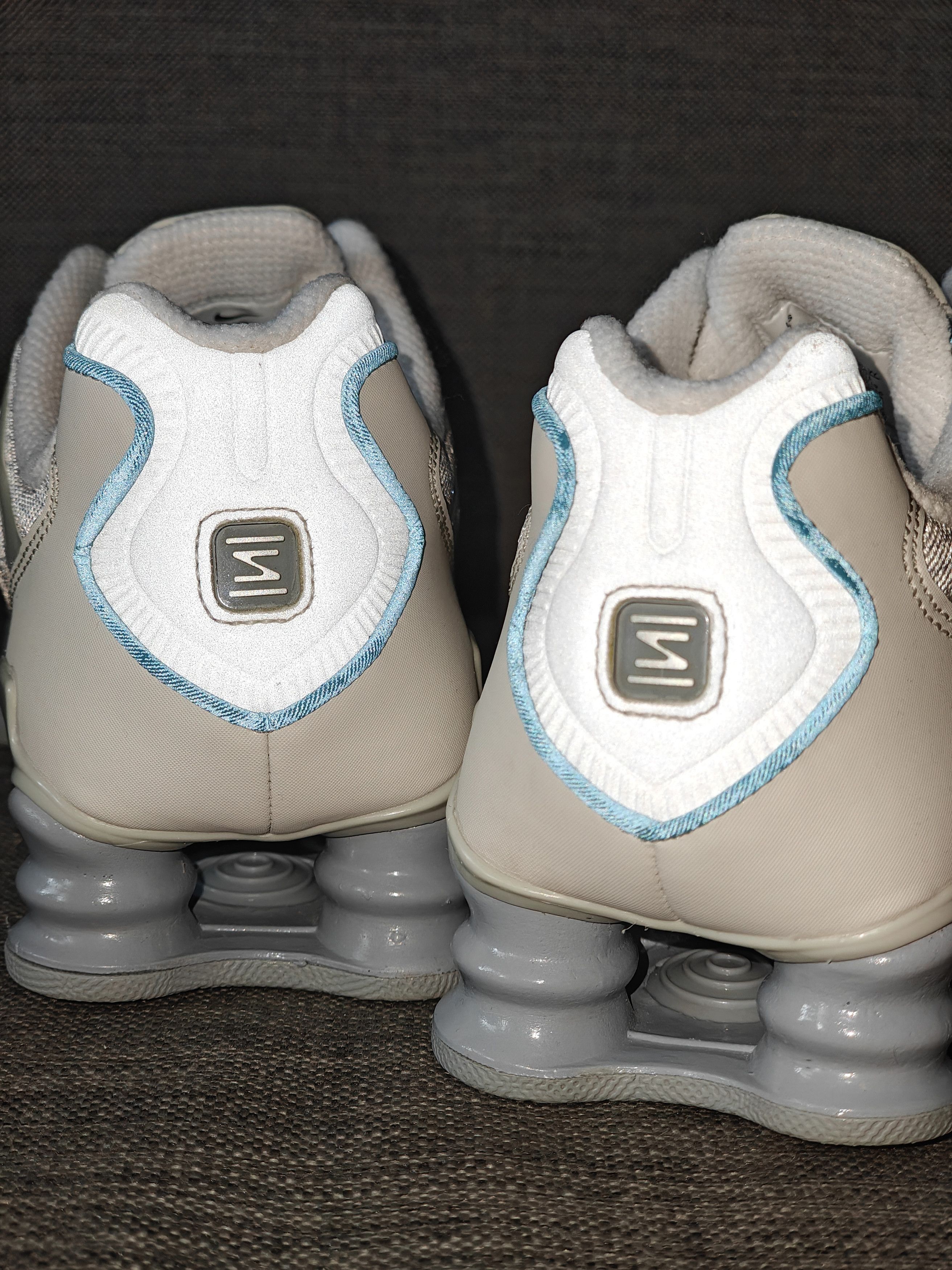 Nike × Vintage 2019 Nike Shox TL "Light Bone" 42.5 Creamy White Grey Blue Size US 9 / EU 42 - 5 Thumbnail