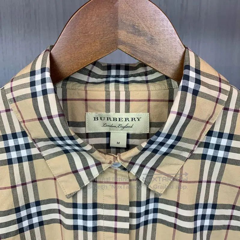 Burberry Burberry Multicolored Cotton Long Sleeve Shirt. Size M / US 6-8 / IT 42-44 - 3 Thumbnail