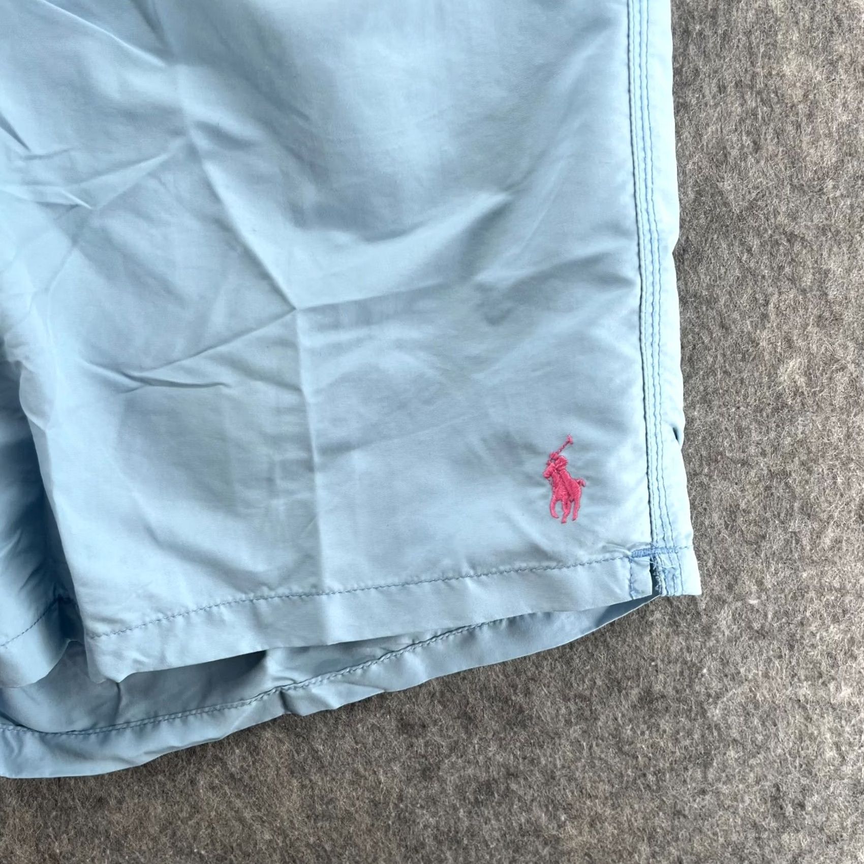 Polo Ralph Lauren Polo Ralph Lauren Swim Trunks XL Blue Cargo Pocket Pony Logo Mesh Liner Mens Size US XL / EU 56 / 4 - 2 Thumbnail