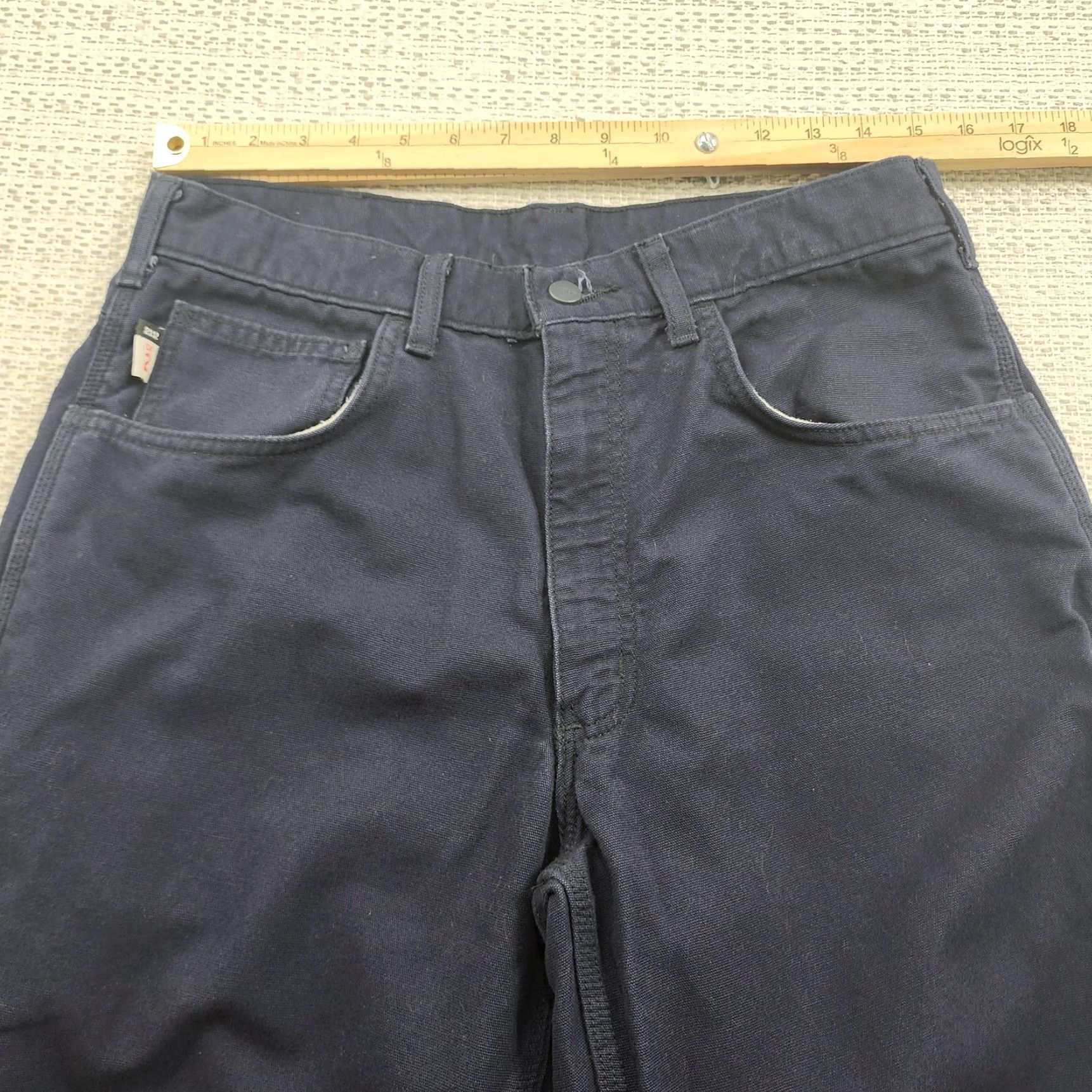 Carhartt Carhartt FR Pants Mens 30x31 Navy Original Fit Flame Resistant Work Size US 33 - 6 Thumbnail