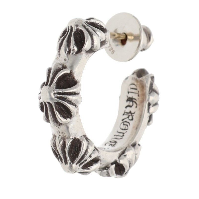 Chrome Hearts Chrome Hearts Hoop Cross Band Earring Size ONE SIZE - 1 Thumbnail