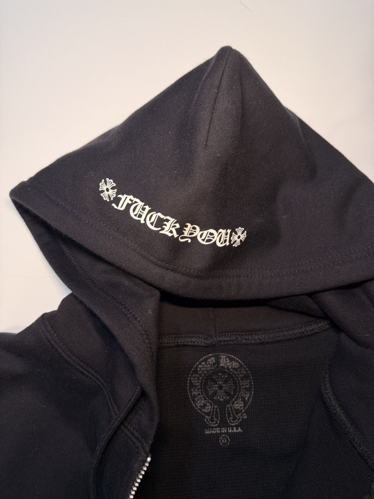 Chrome Hearts Chrome hearts fuck you thermal zip up Size US XL / EU 56 / 4 - 3 Thumbnail