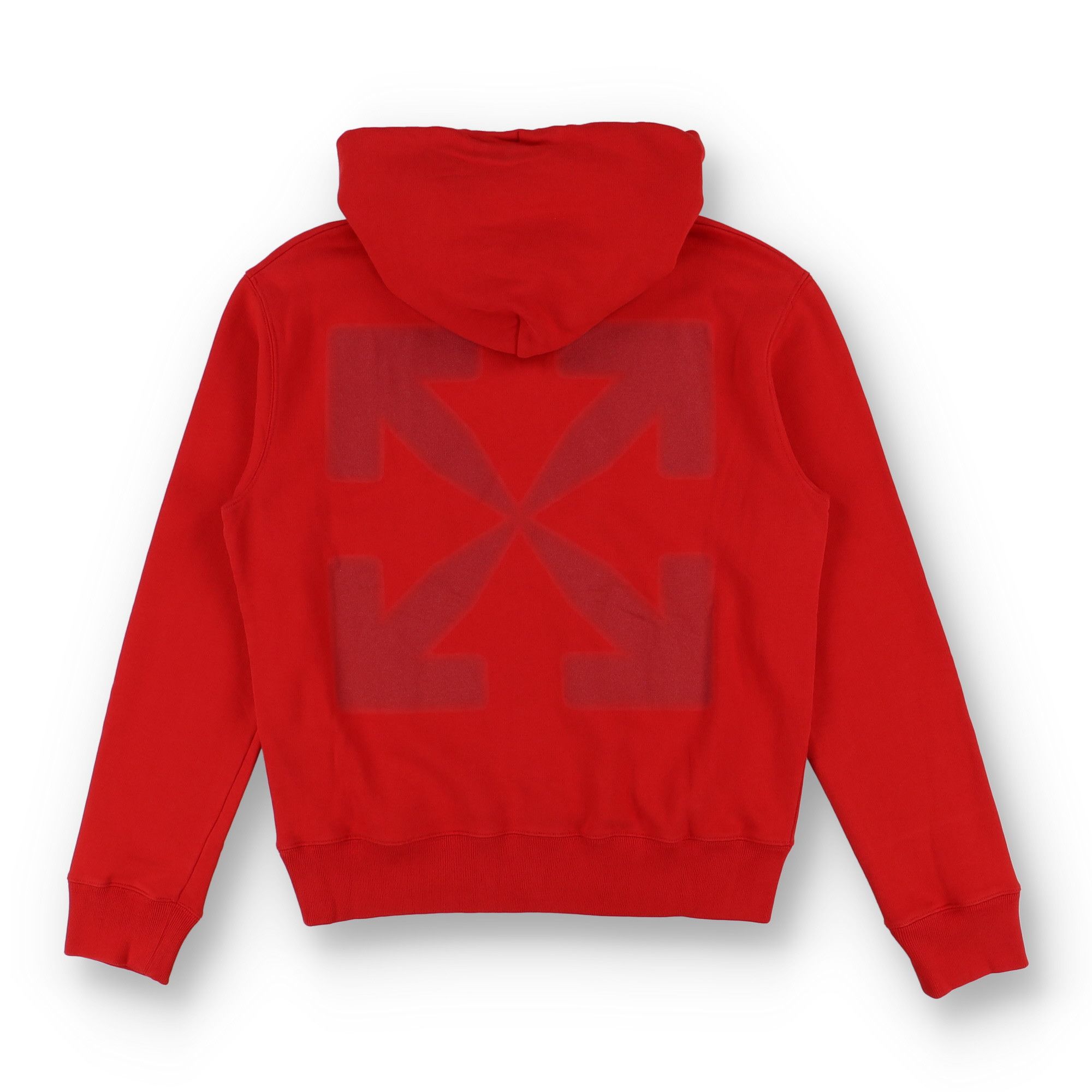 Off-White Red Blurred Caravaggio Arrows Hoodie Size US M / EU 48-50 / 2 - 7 Thumbnail