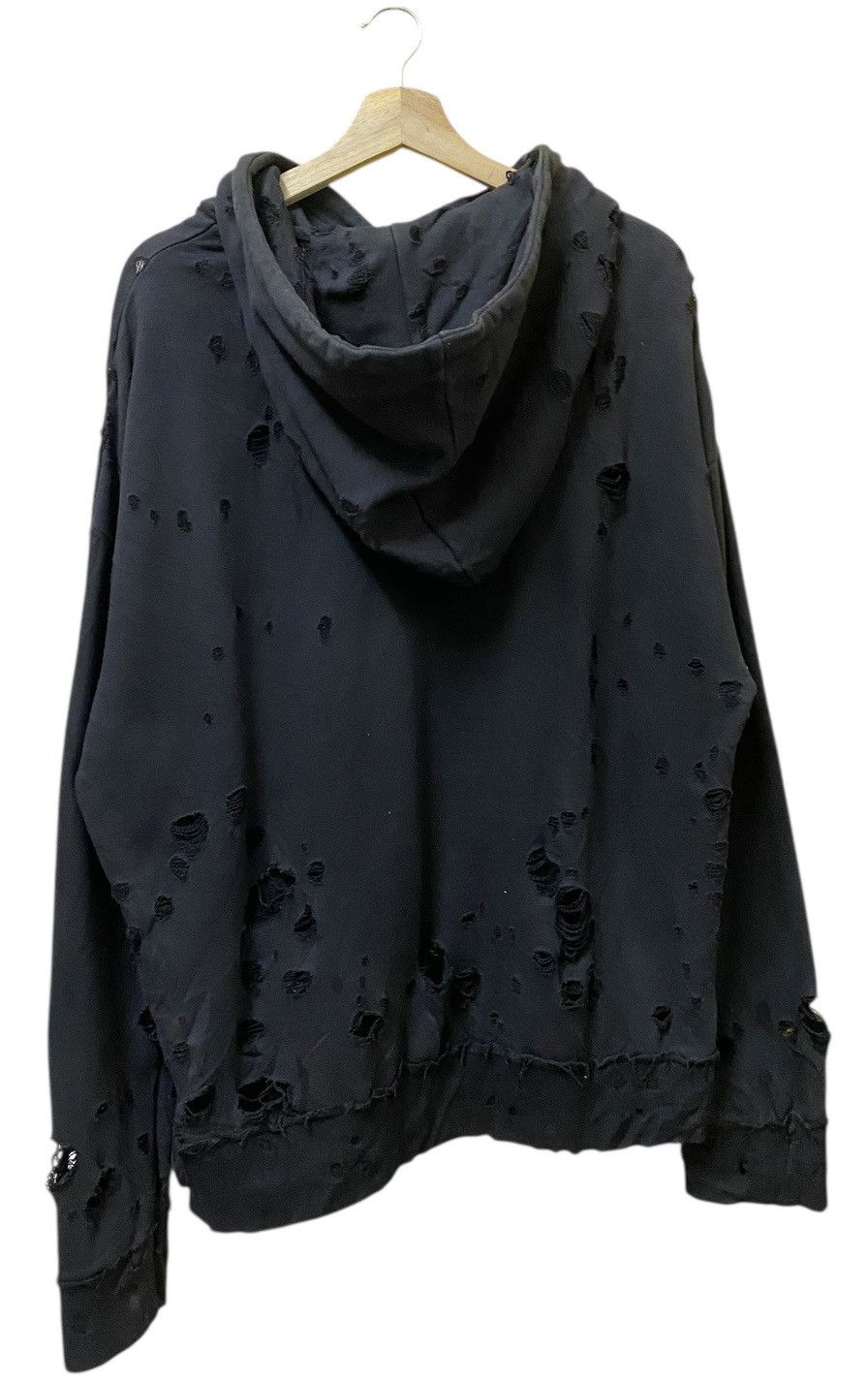 If Six Was Nine Blvck Flame Destressed Hoodie Black Colour Size US XL / EU 56 / 4 - 2 Thumbnail