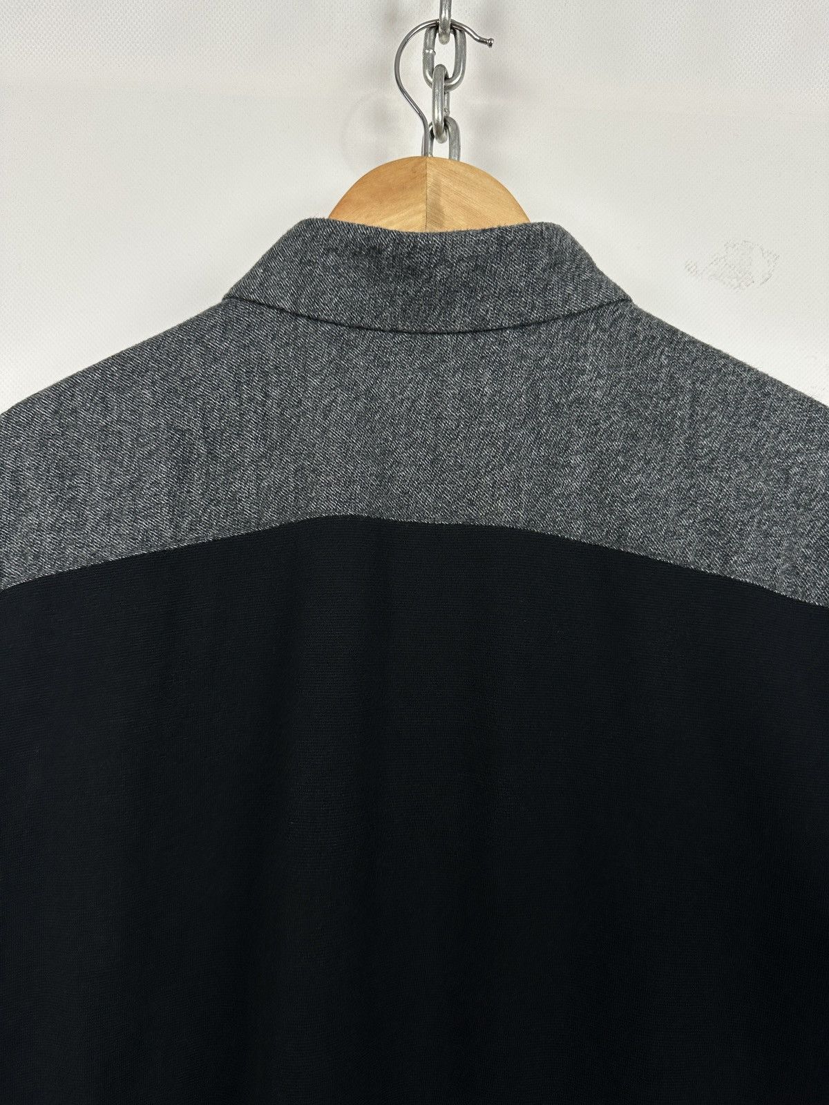 Issey Miyake Issey Miyake Men Black/Gray Long Sleeve Button Up Shirt Size US XL / EU 56 / 4 - 16 Thumbnail