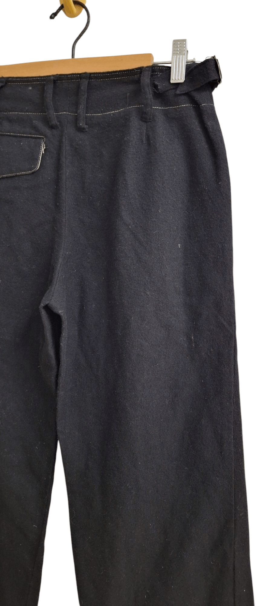 Designer × Pas de Calais Pas De Calais Baggy Wide Wool Adjustable Waist Pants Size US 29 - 8 Thumbnail