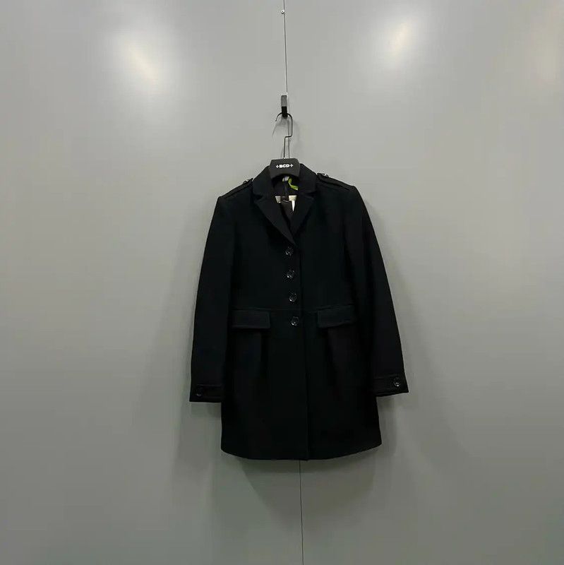 Burberry Burberry Black Cotton Long Coat for Women Size ONE SIZE - 1 Thumbnail