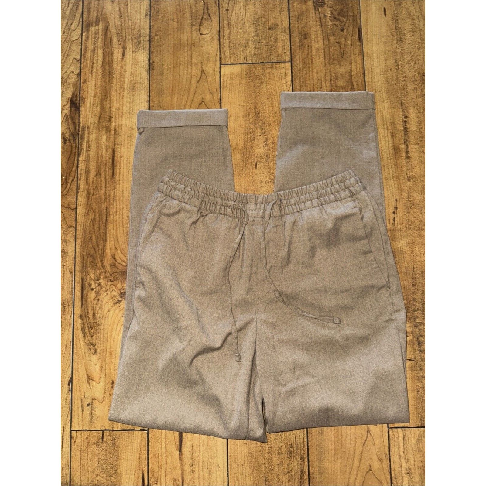 H&M H&M Stretchy Waistband Slacks Brown XS 29x29 Size 29" - 3 Thumbnail