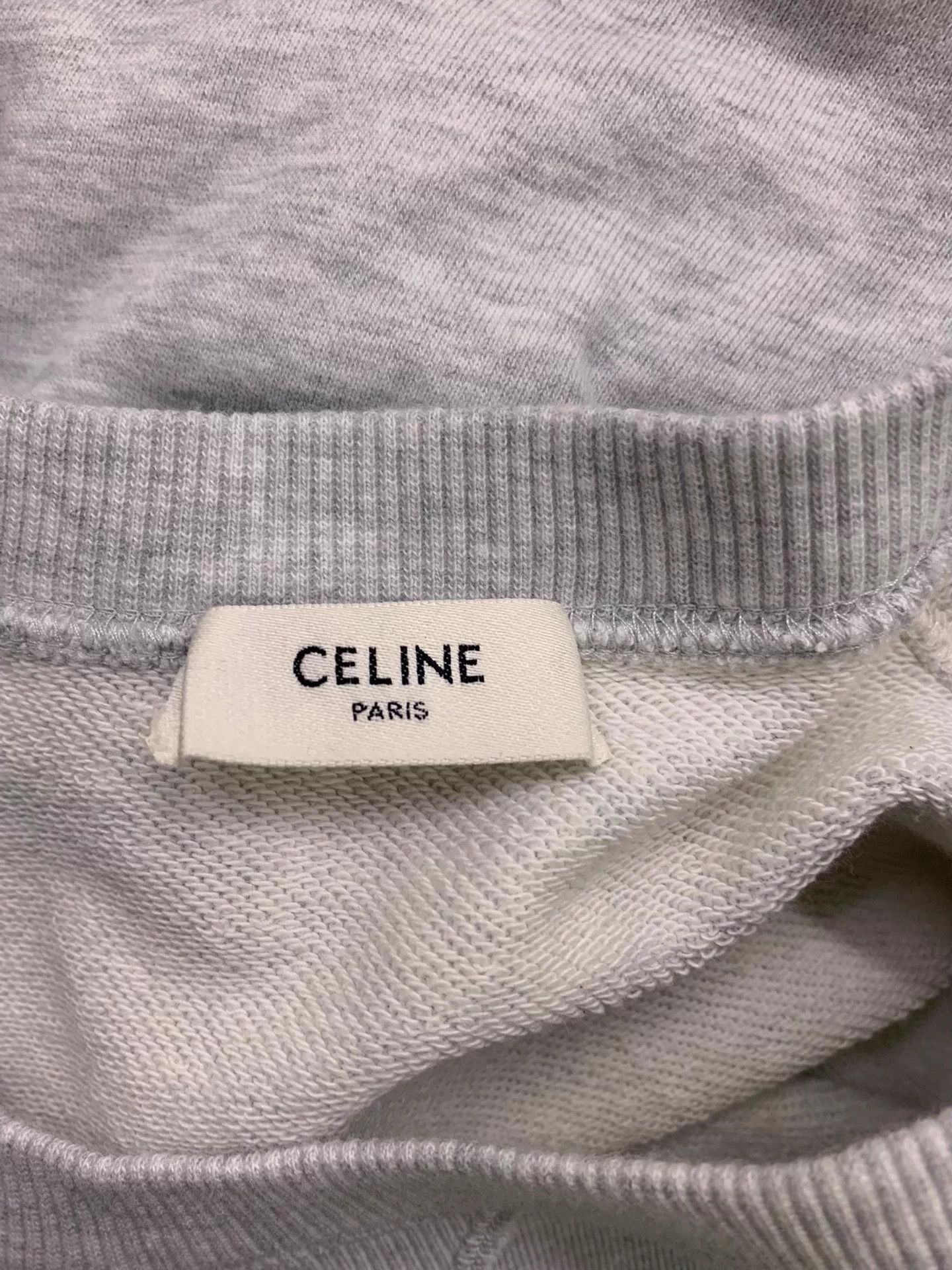 Celine CELINE Gray Letter Print Short Sleeve Top M New Size M / US 6-8 / IT 42-44 - 4 Thumbnail