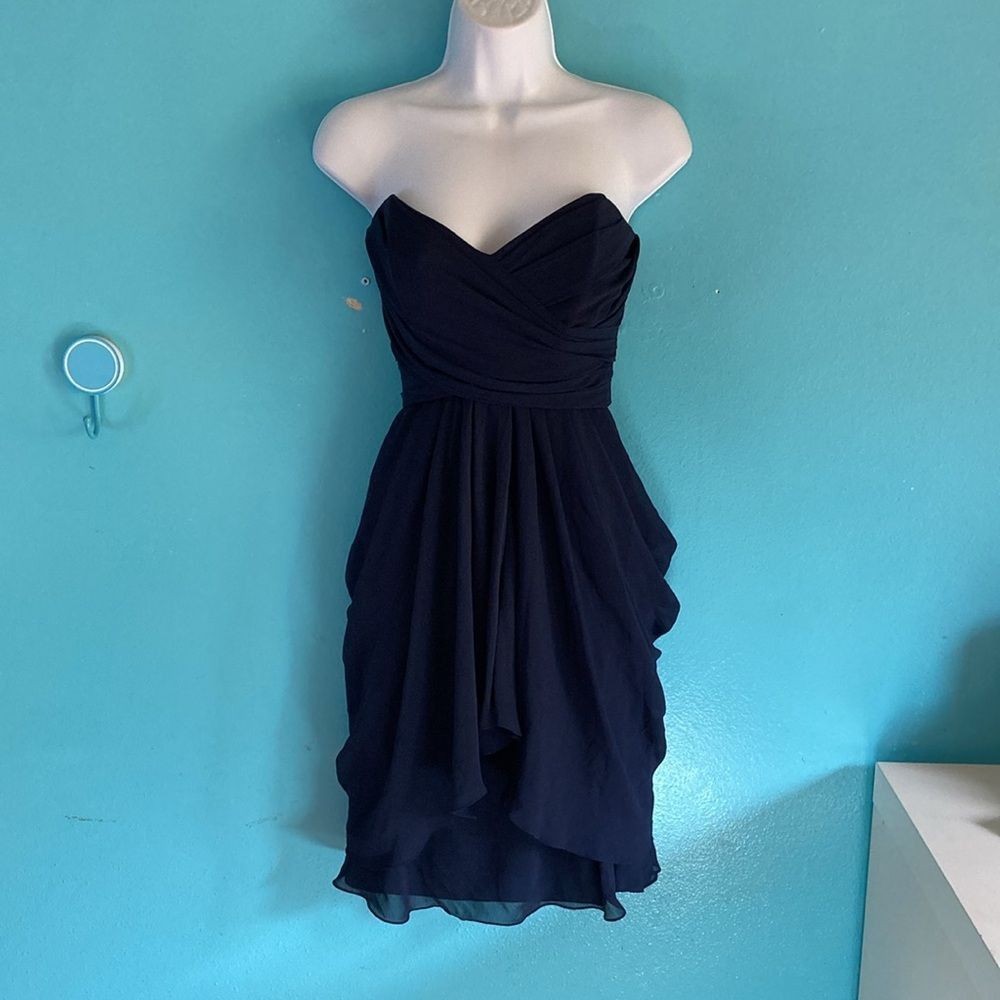 The Masters Watters and Watters Navy Blue Formal Strapless Dress Size 6 Rear Zipper Size M / US 6-8 / IT 42-44 - 1 Thumbnail