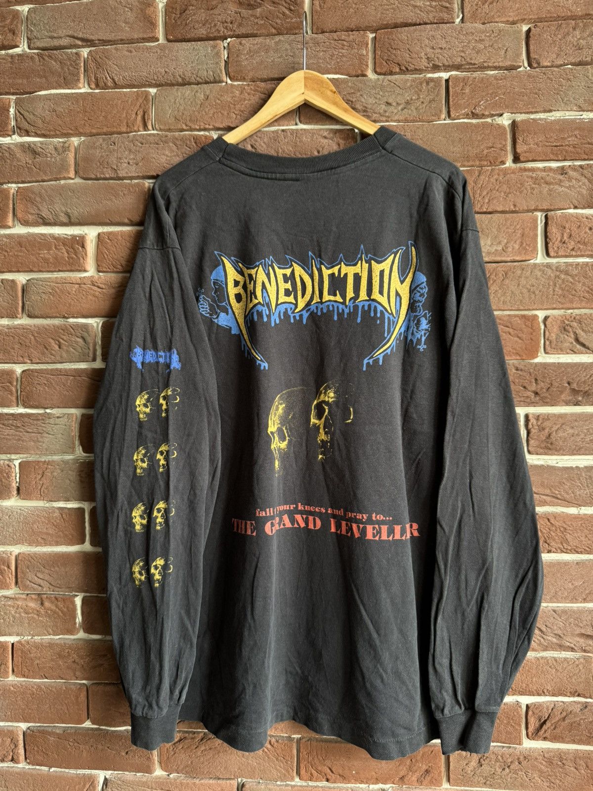 Band Tees Vintage 90s Benediction Grand Leveller Death Metal Band Tee Size US XL / EU 56 / 4 - 2 Thumbnail