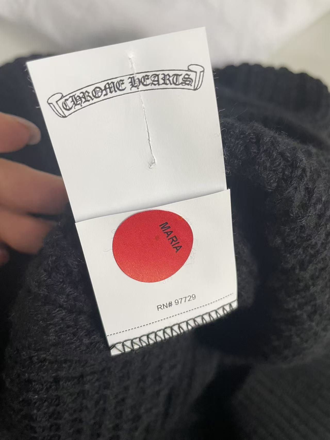 Chrome Hearts Chrome Hearts Waffle Cross Patch Cashmere Sweater Size L / US 10 / IT 46 - 13 Thumbnail