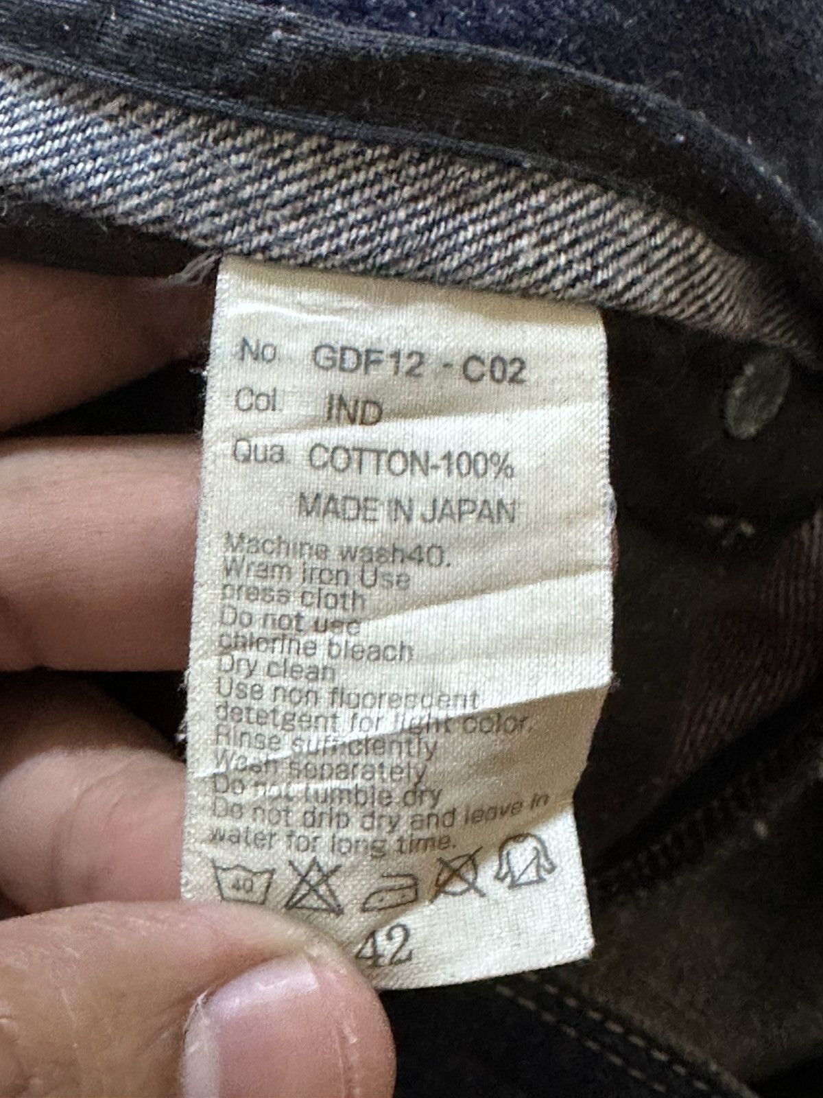 GOSTAR DE FUGA Vintage Gostar Defuga SelvedgeCurve Leg Mudwash Denim Size US 31 - 12 Thumbnail