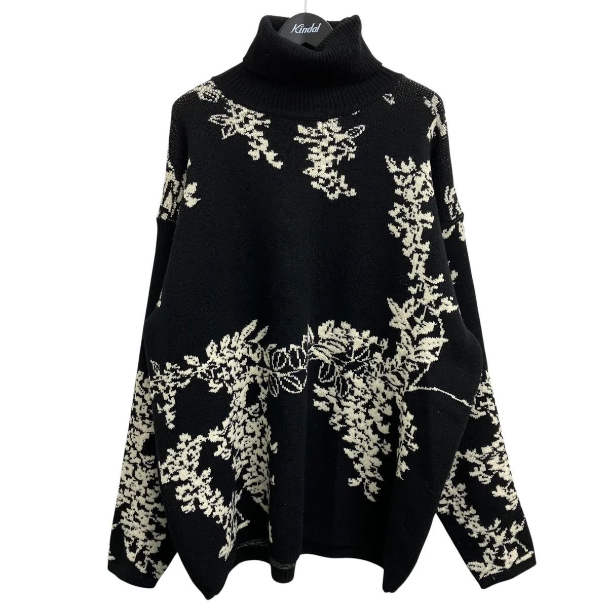 Yohji Yamamoto Yohji Yamamoto pour homme/ FLOWER DESIGN high-neck knit Size US L / EU 52-54 / 3 - 1 Thumbnail