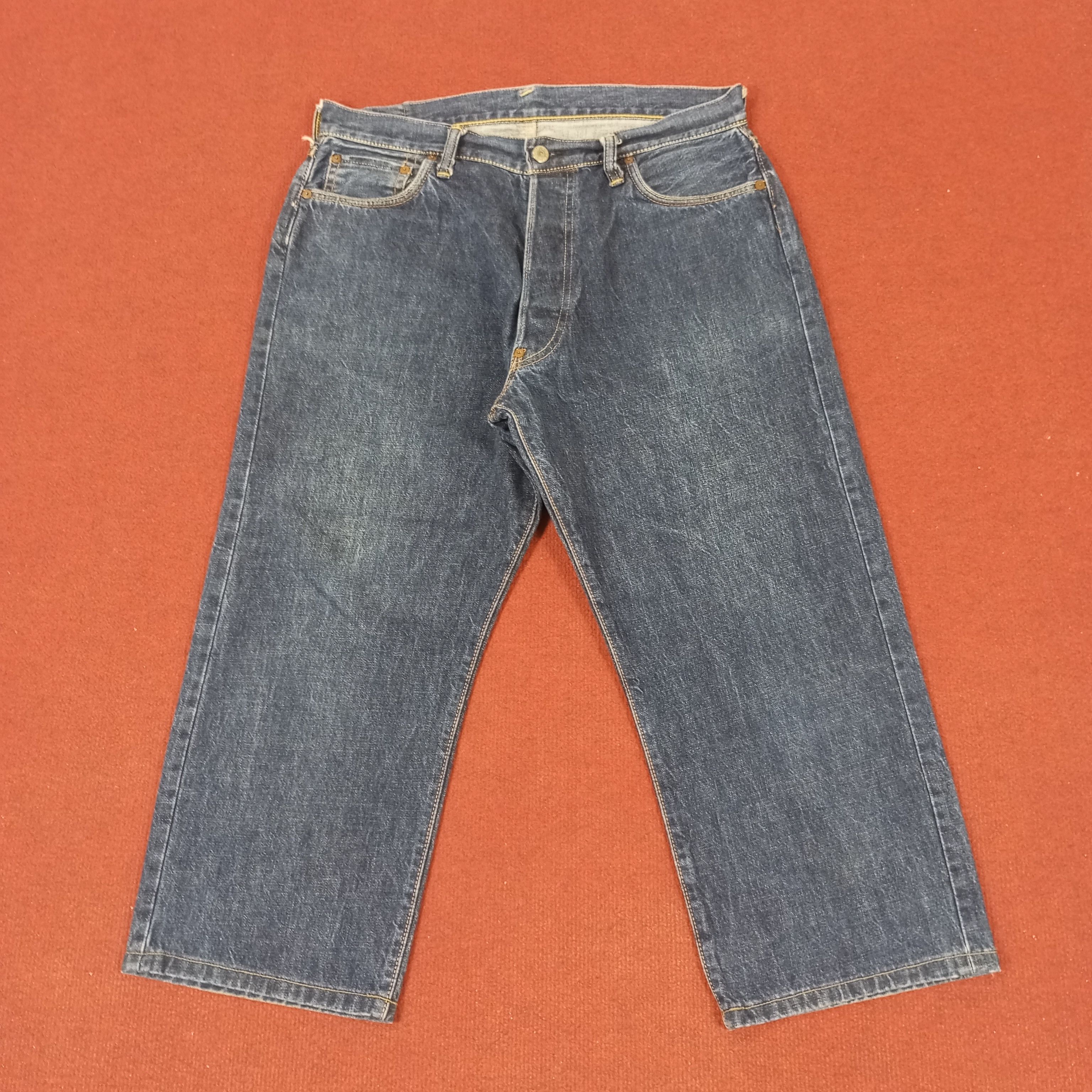Evisu × Vintage Evisu Japanese Brand Streetwear Custom Daicock Style Jeans Size US 34 / EU 50 - 4 Thumbnail