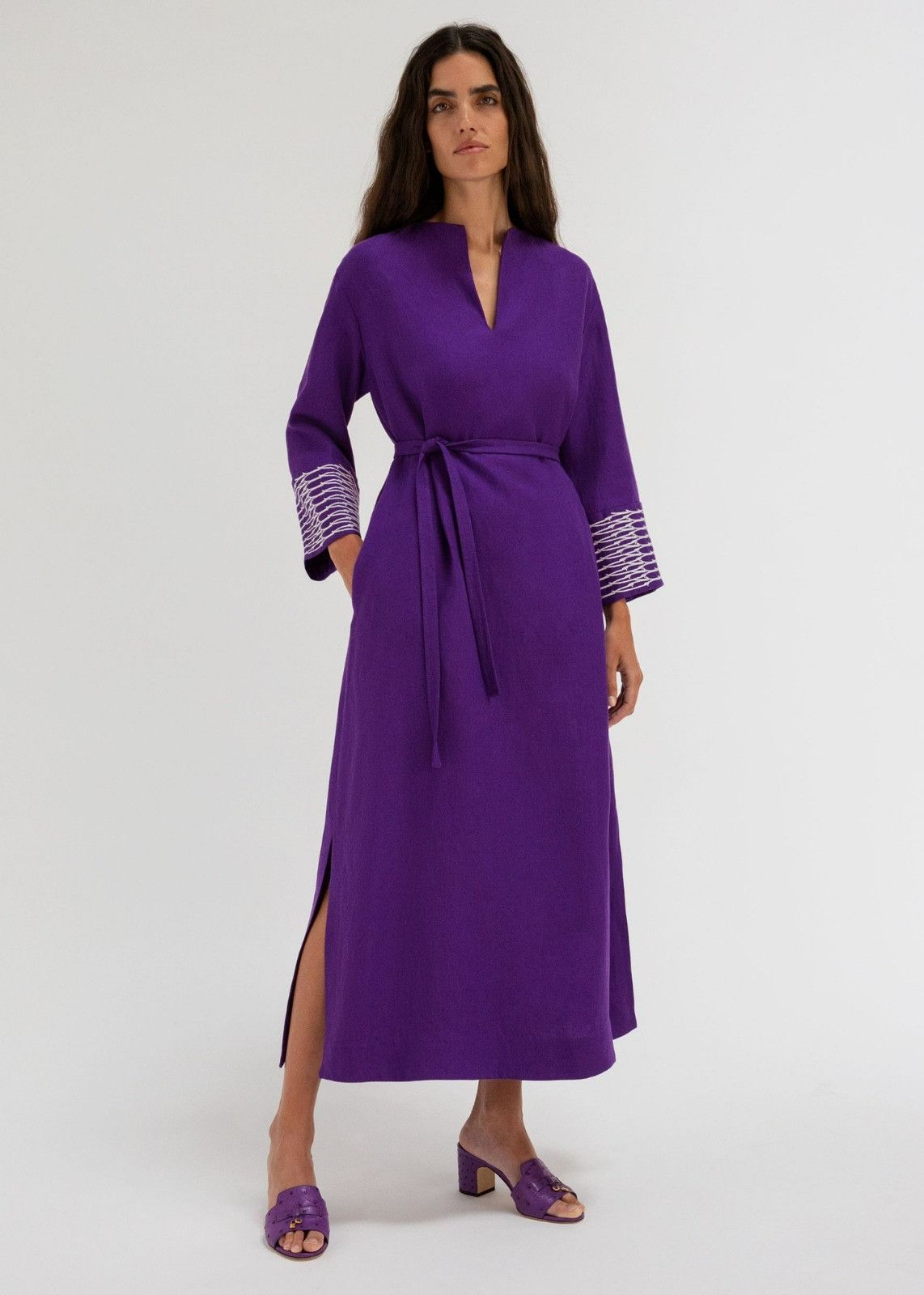 Loro Piana o1srvl11e0424 Dress in Purple Size M / US 6-8 / IT 42-44 - 2 Thumbnail