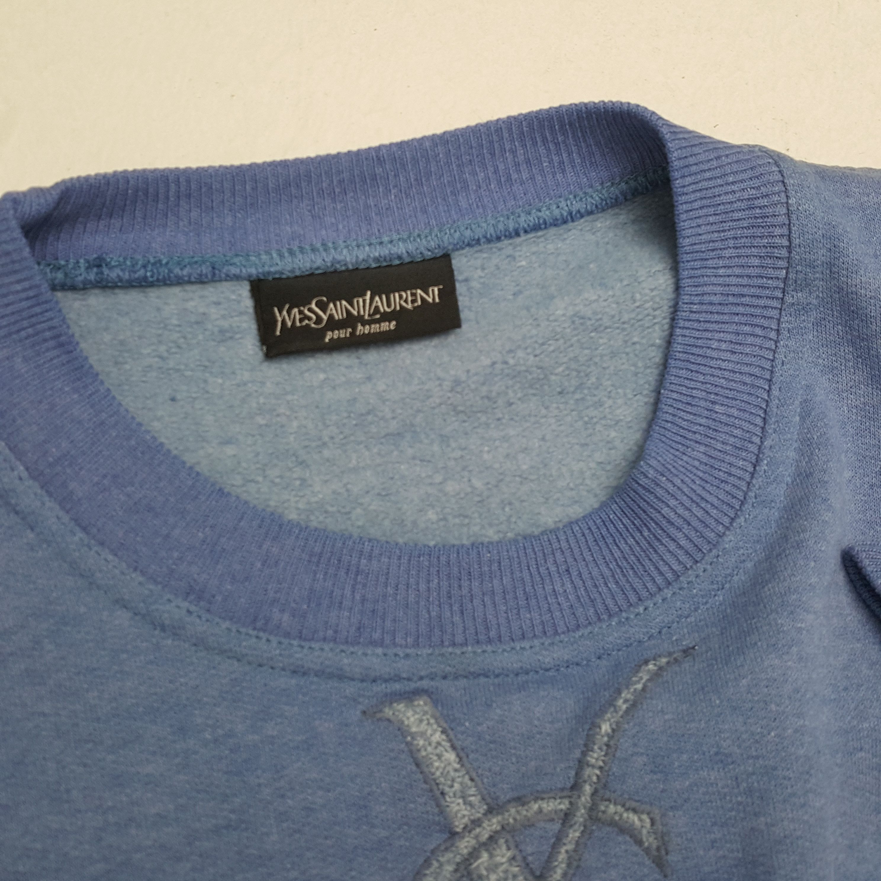 Vintage × Yves Saint Laurent YVES SAINT LAURENT Fashion Style Spellout Design Sweatshirt Size US L / EU 52-54 / 3 - 9 Thumbnail