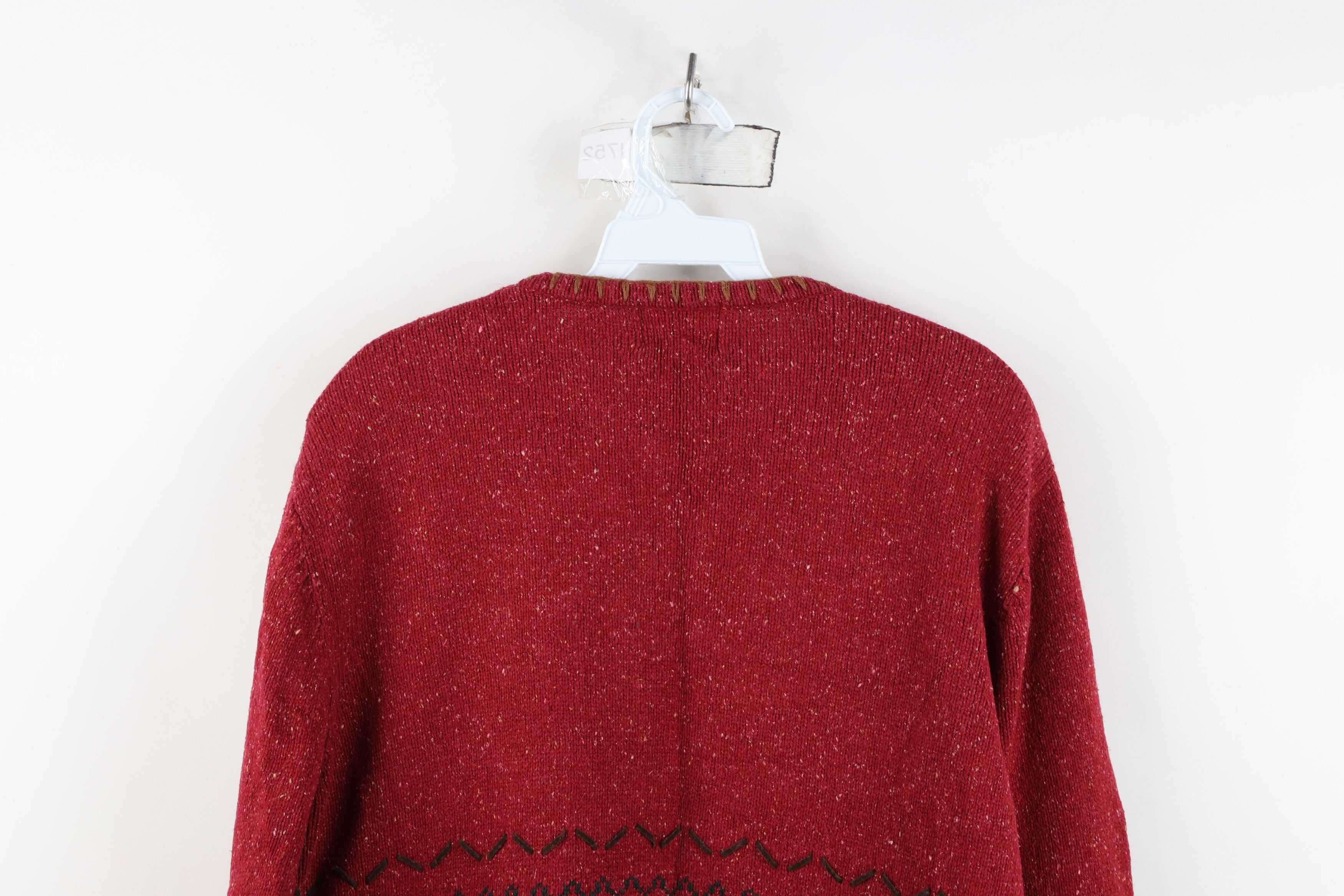 Vintage Vintage 90s Streetwear Silk Wool Blend Knit Sweater Size XL / US 12-14 / IT 48-50 - 10 Thumbnail