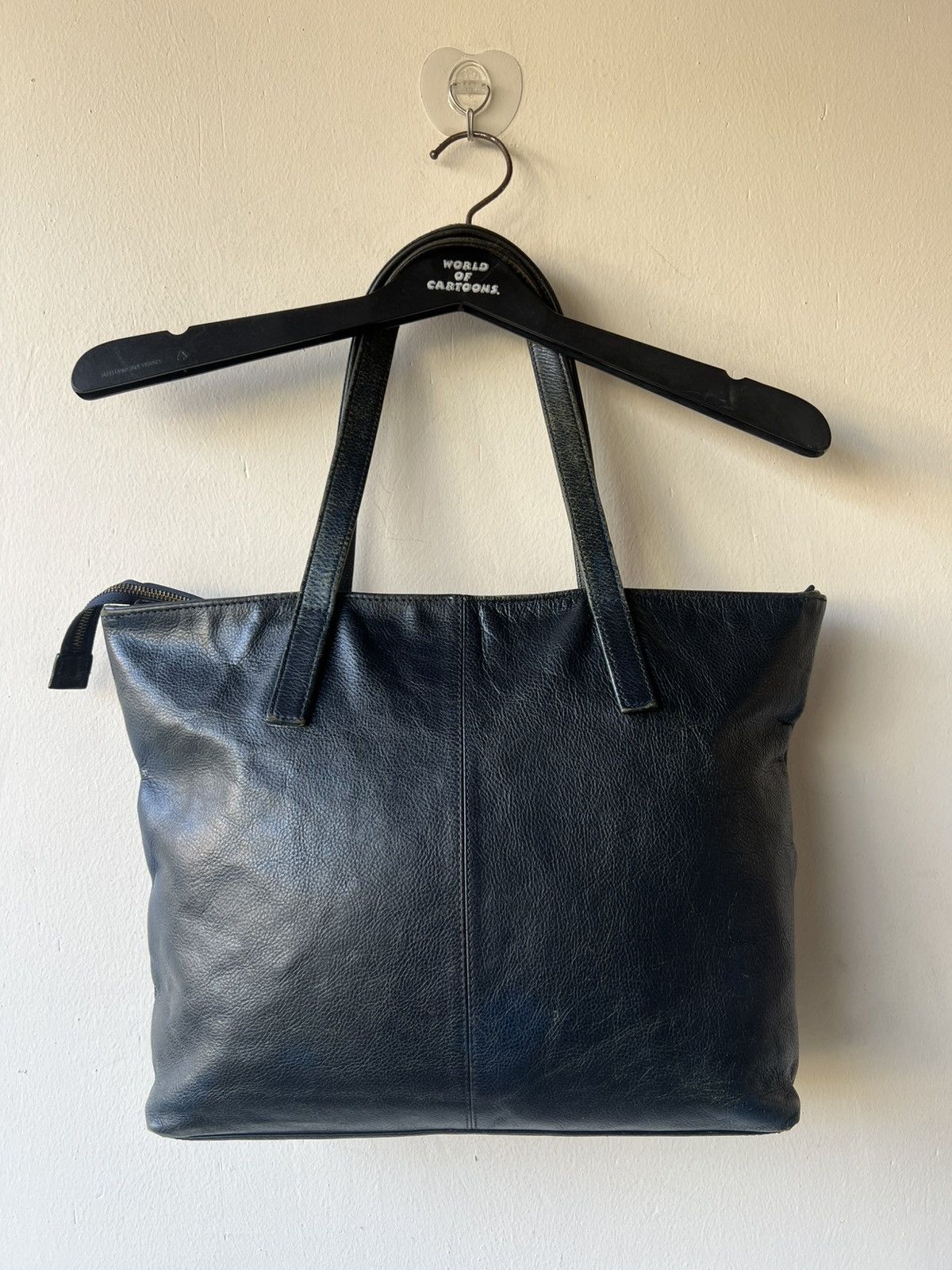 Bajra L.E.D. Bites Tokyo Distressed Faded Patina Leather Tote Bag Size ONE SIZE - 22 Thumbnail