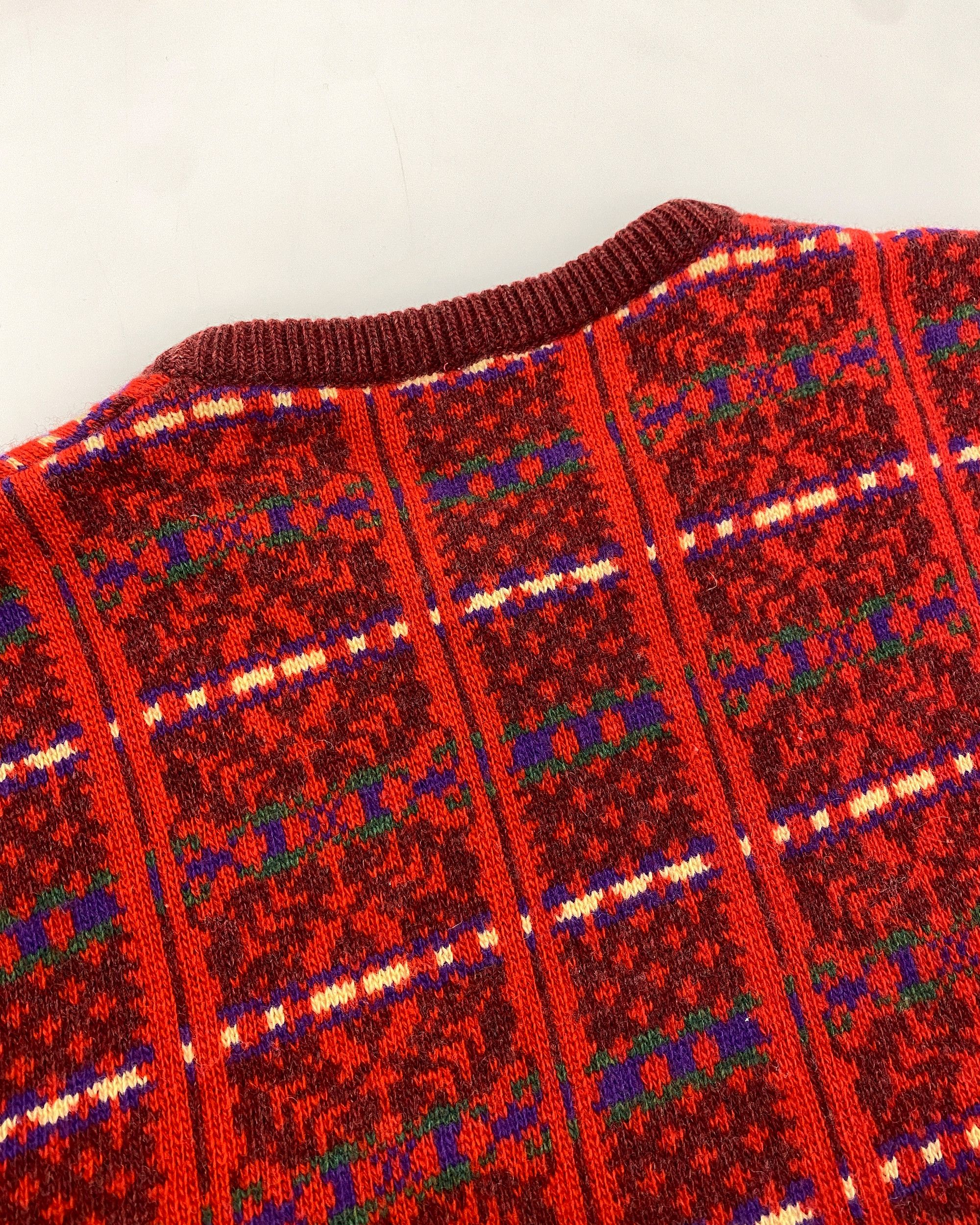 Kenzo 1980s Wool Knit Sweater Size US L / EU 52-54 / 3 - 12 Thumbnail