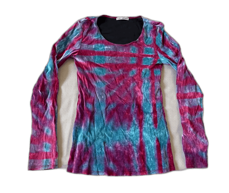 Issey Miyake Issey Miyake Vintage Artistic Velvet Top Size M / US 6-8 / IT 42-44 - 1 Thumbnail