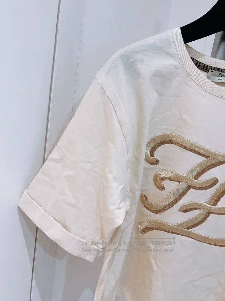 Fendi Fendi Embroidered Letter Short Sleeve Size XS / US 0-2 / IT 36-38 - 3 Thumbnail