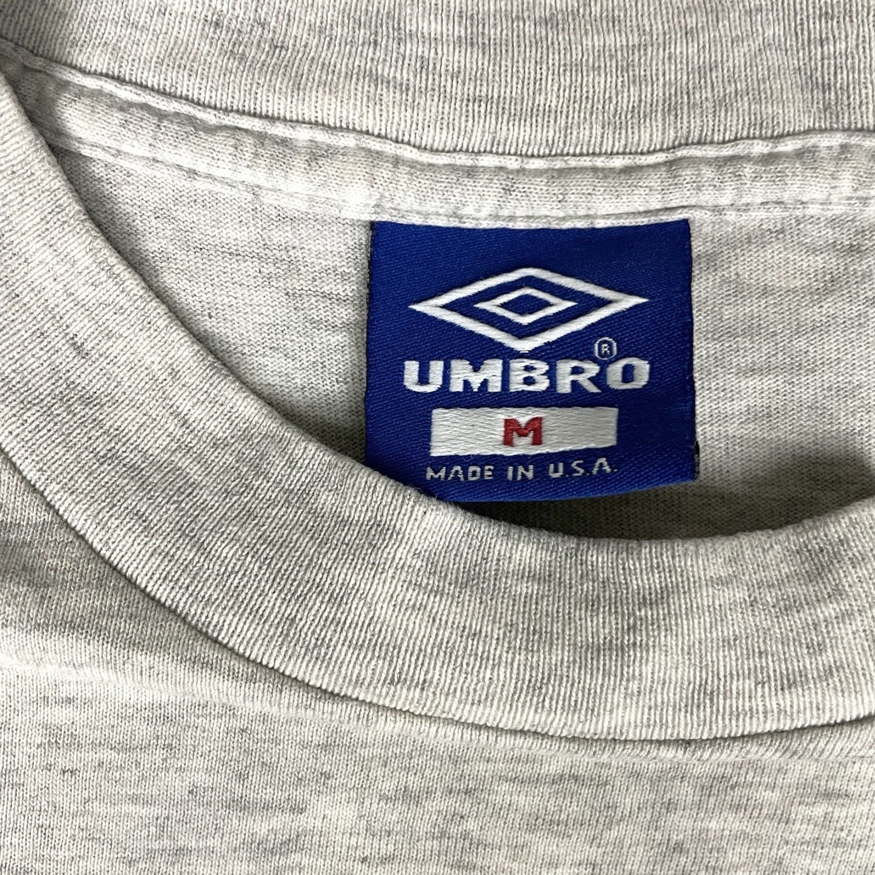 Umbro VINTAGE Umbro TShirt Adult M Grey USA Women Soccer Distressed 90s Single M* Size M / US 6-8 / IT 42-44 - 4 Thumbnail