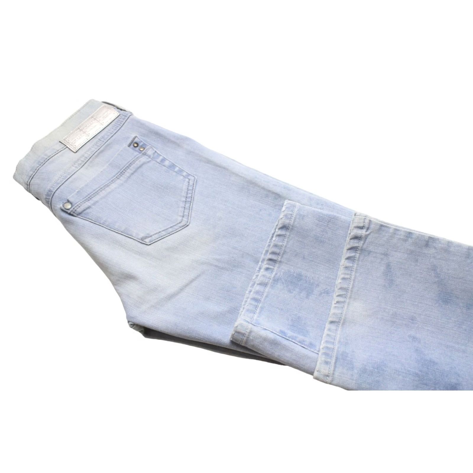 Diesel DIESEL Jeans Women's W26/L32 Distressed Ronhoir Regular-Bootcut 008W6_Stretch Denim Blue Bootsuit? Size 26" / US 2 / IT 38 - 5 Thumbnail