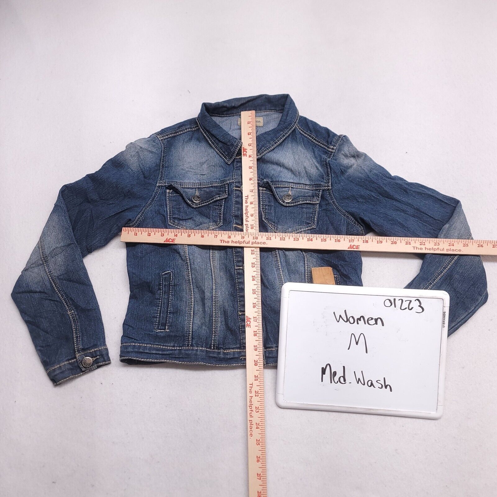 Earl Jeans Earl Jean Button Up Denim Jacket Womens Size Medium M Blue Size M / US 6-8 / IT 42-44 - 7 Thumbnail