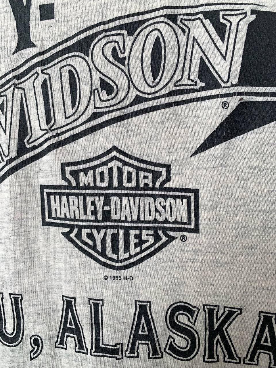 Harley Davidson × Vintage Vintage 1995 3D Emblem Harley Davidson Wolf & Eagle T Shirt Size US L / EU 52-54 / 3 - 10 Thumbnail