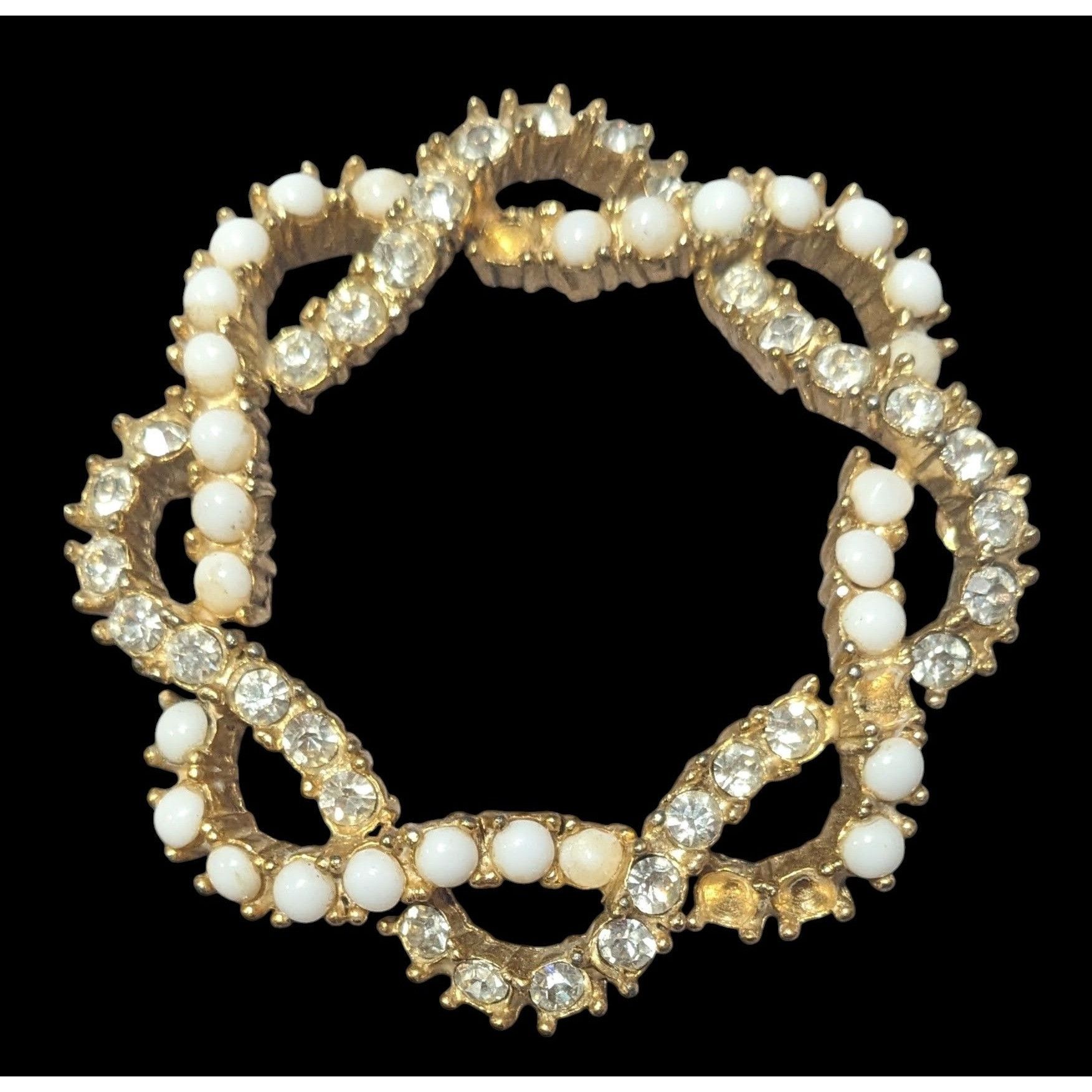 Other Vintage Marvella Glam Gold Tone Floral Knot Brooch Size ONE SIZE - 1 Thumbnail