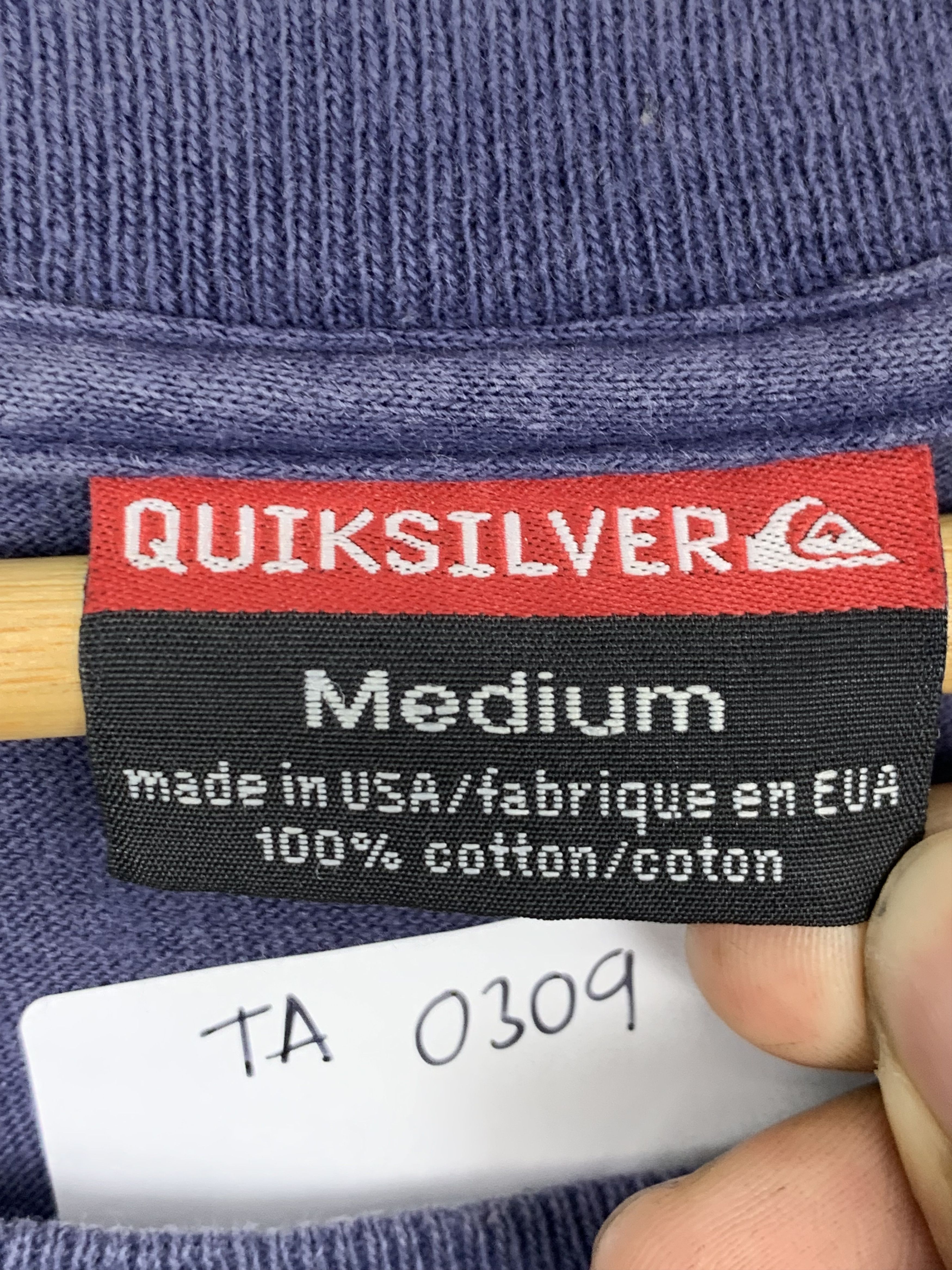 Quiksilver × Vintage Vintage 90s Quiksilver Made In USA TA0309 Size US M / EU 48-50 / 2 - 6 Thumbnail