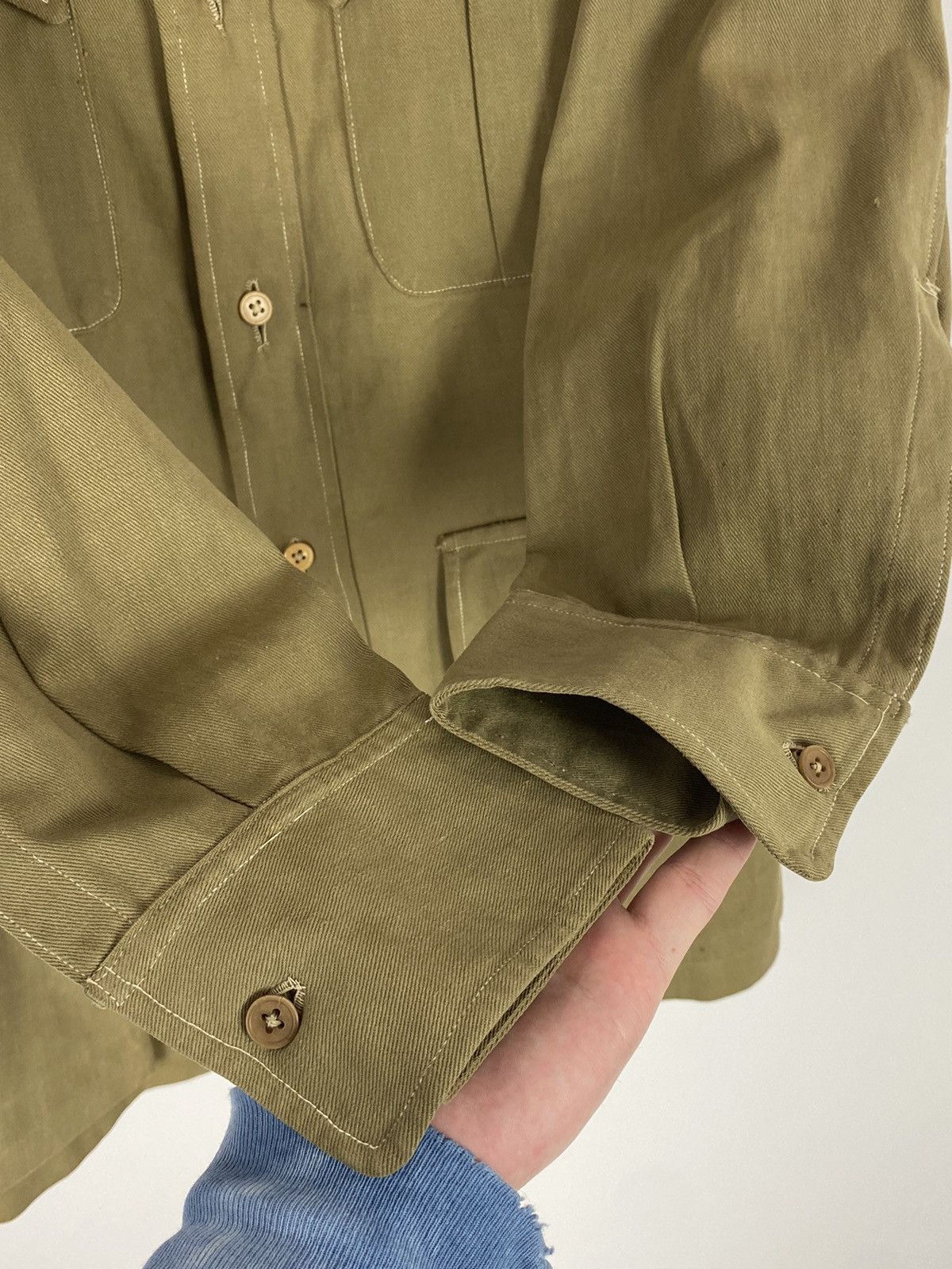 Vintage 1940s Vintage WW2 RAF British Air Force Drill Bush Jacket Size US S / EU 44-46 / 1 - 13 Thumbnail
