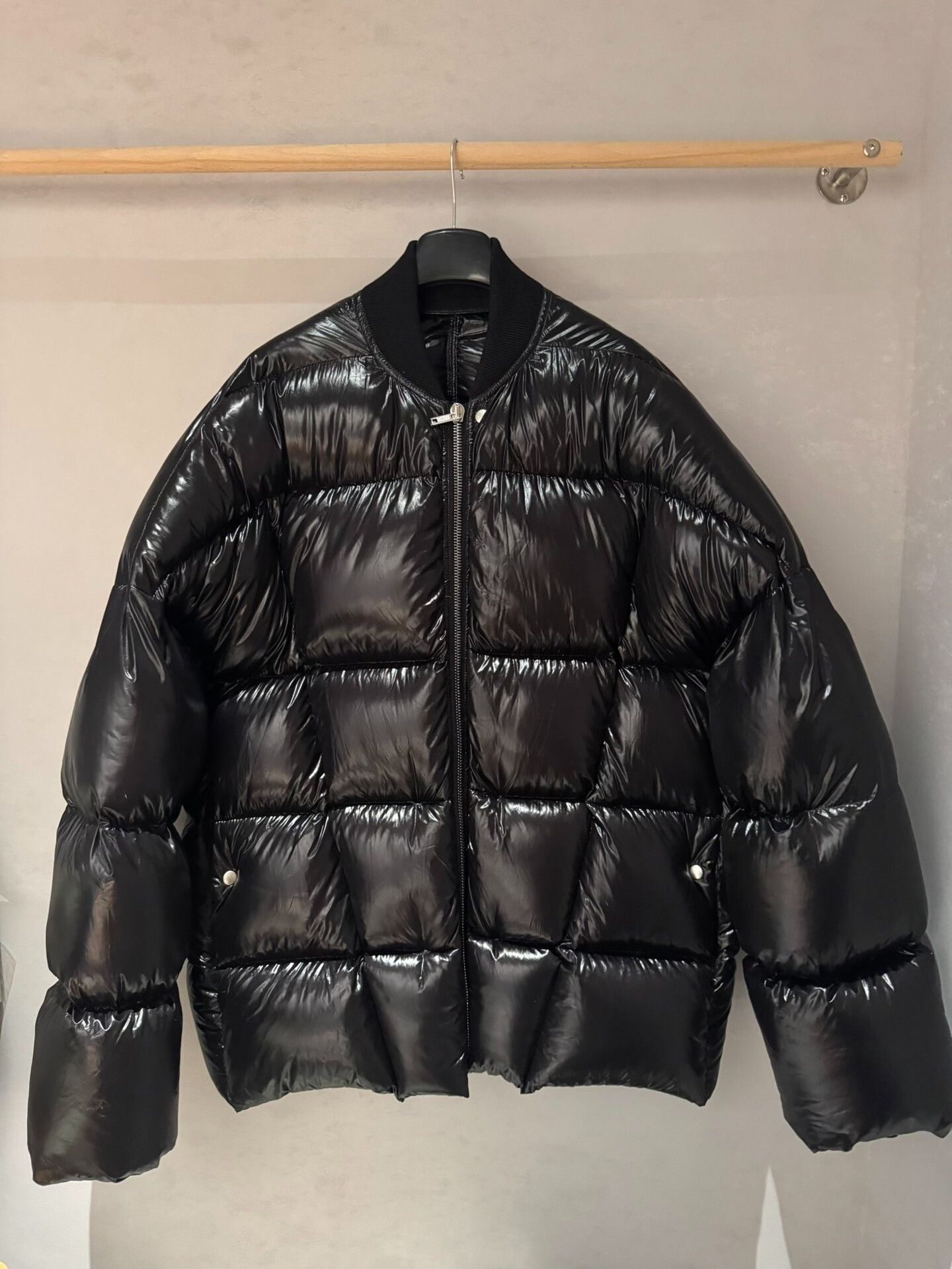 Rick Owens Rick Owens Glossy Long Sleeve Down Jacket Size US M / EU 48-50 / 2 - 1 Thumbnail
