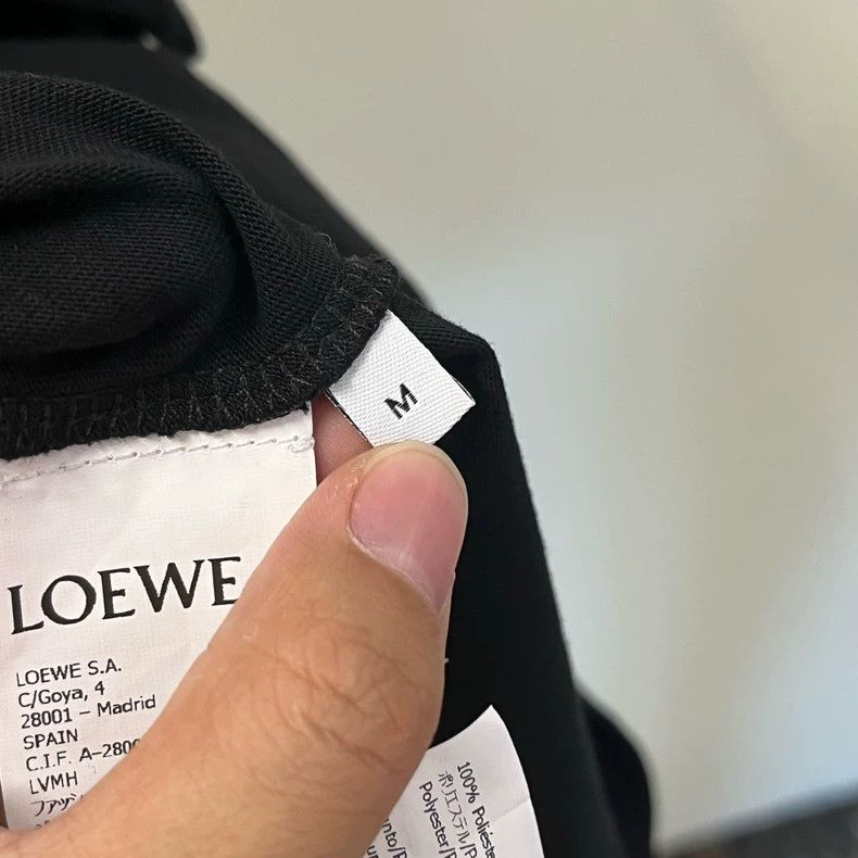Loewe LOEWE Black Embroidered Logo Short-sleeved T-shirt, Size M Size US M / EU 48-50 / 2 - 8 Thumbnail
