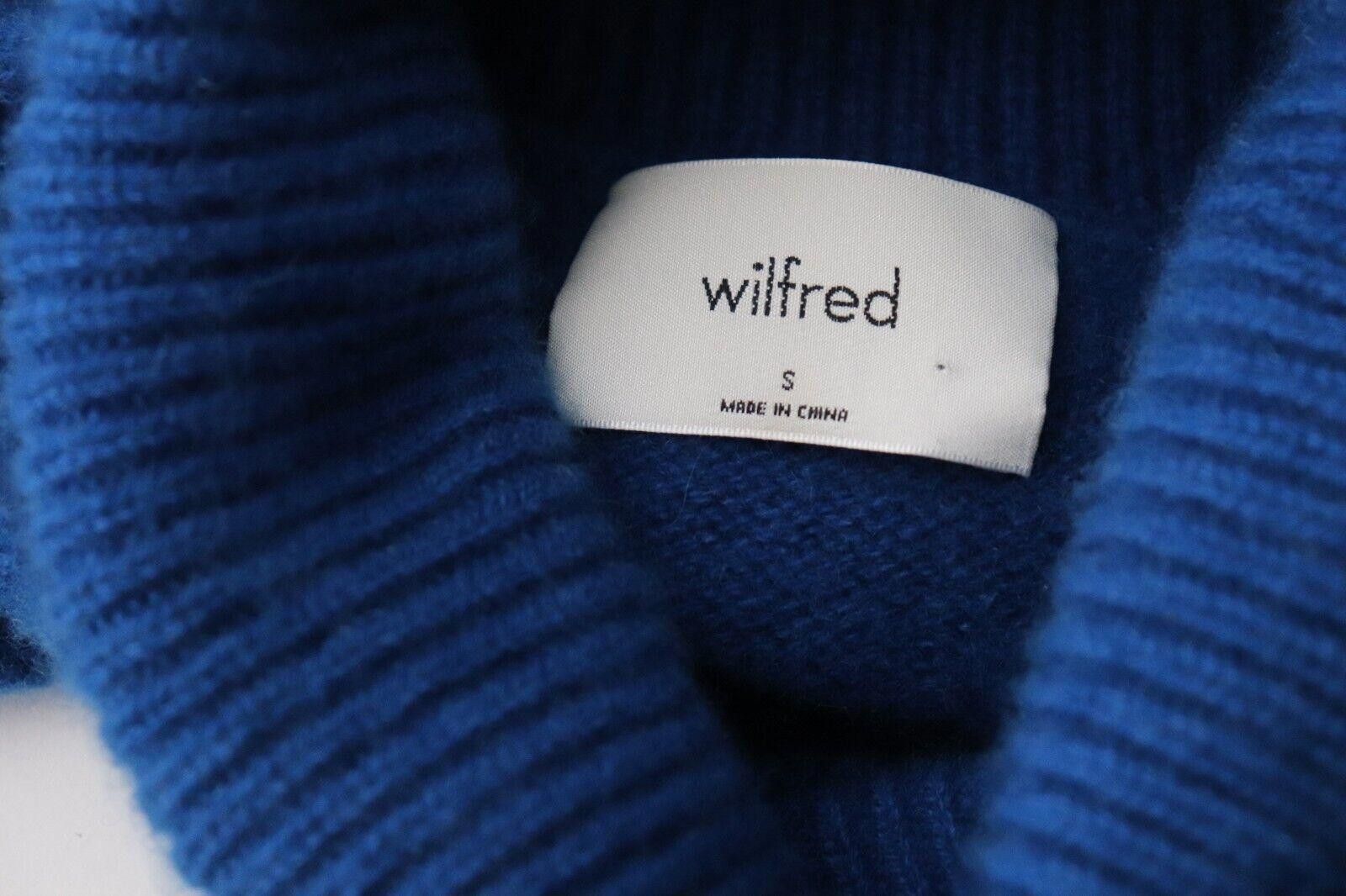 Designer Wilfred Small Bluebell Luxe Cashmere Jara Pullover Sweater Size S / US 4 / IT 40 - 5 Thumbnail