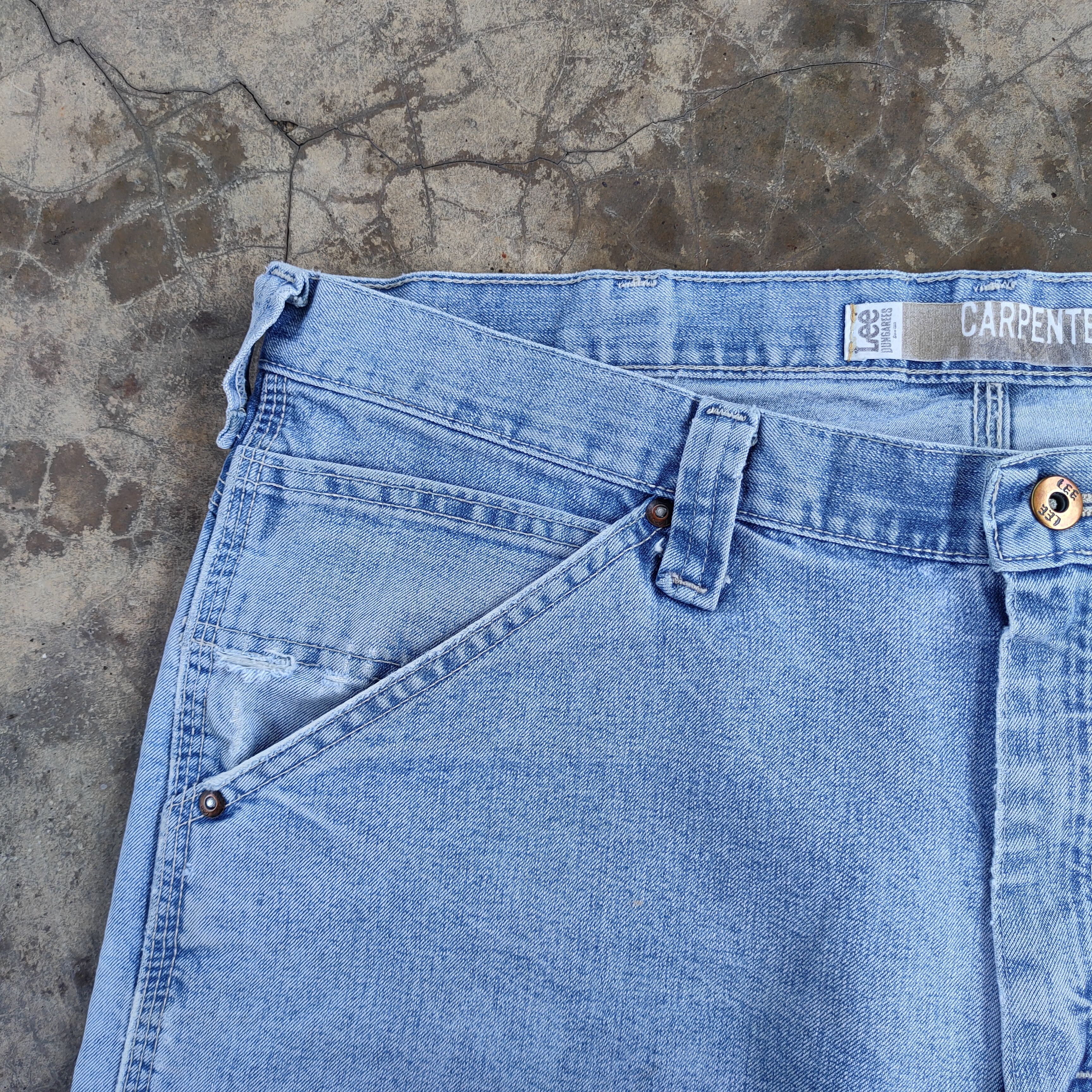 Lee VINTAGE LEE CARPENTER FADED JEANS DENIM PANTS Size US 38 / EU 54 - 6 Thumbnail