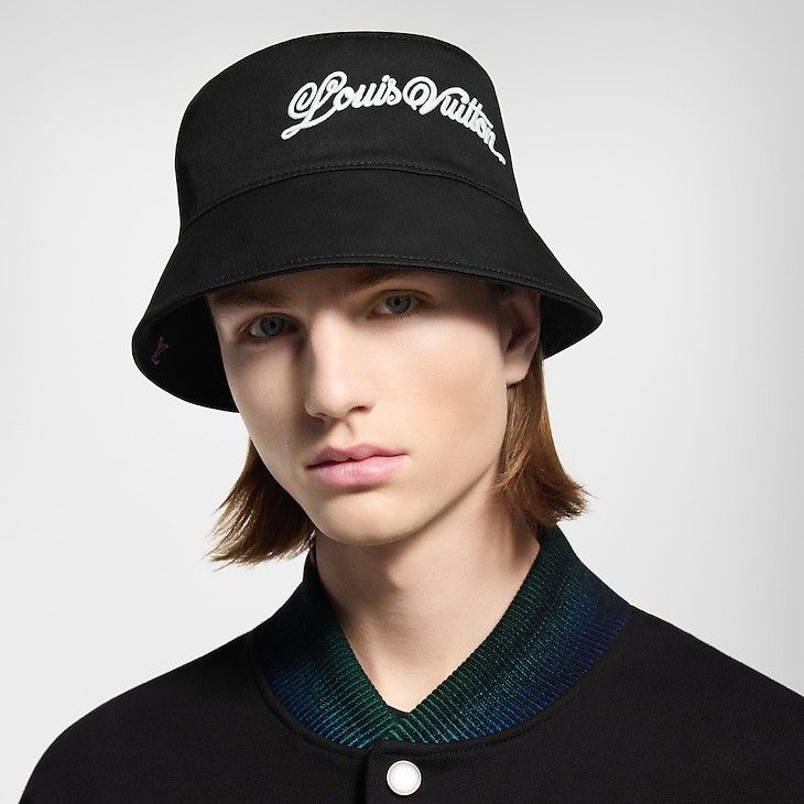 Louis Vuitton LV Blason Shading Denim Reversible Bucket Hat Size ONE SIZE - 5 Thumbnail