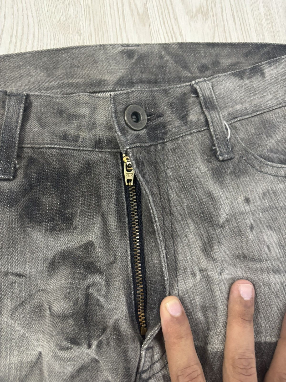 If Six Was Nine Vintage y2k Edge Rupert Asid Wash Poem flared Jeans Size US 32 / EU 48 - 4 Thumbnail